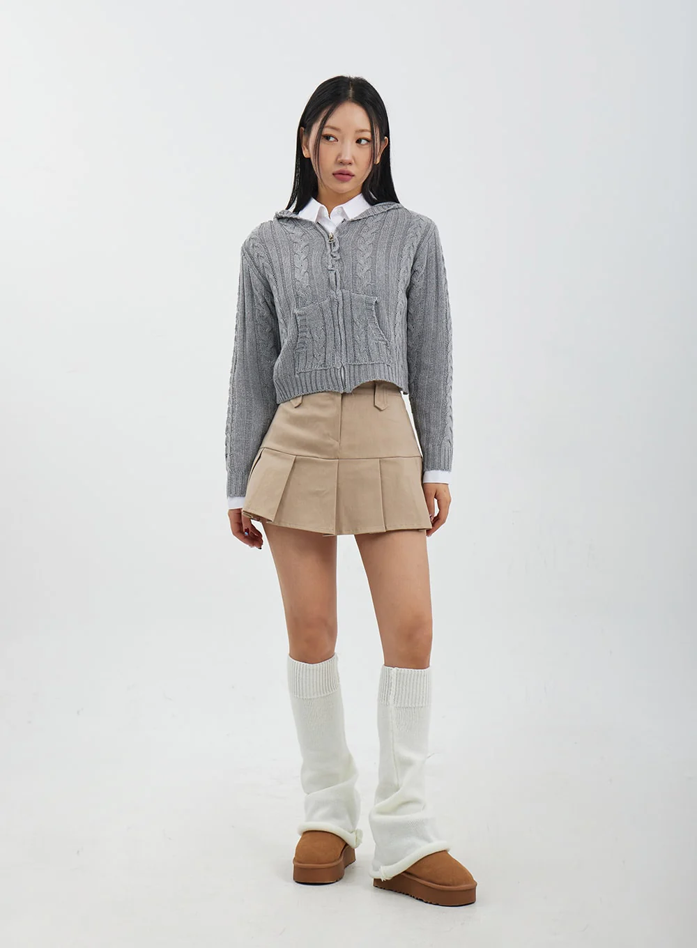 High Waist Pleated Mini Skirt CJ317 - Image 11
