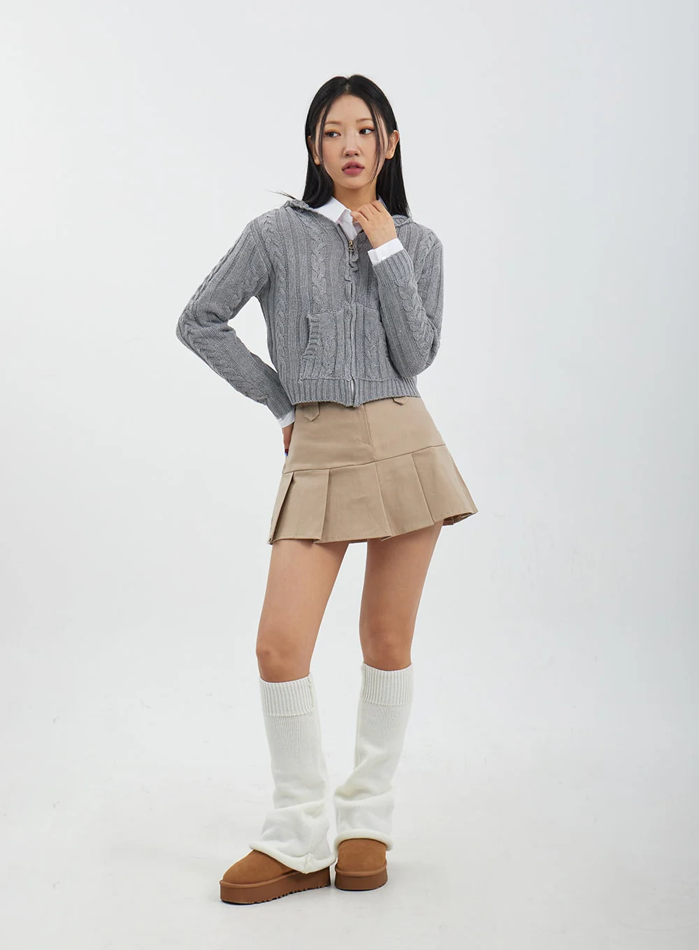 High Waist Pleated Mini Skirt CJ317 - Image 12