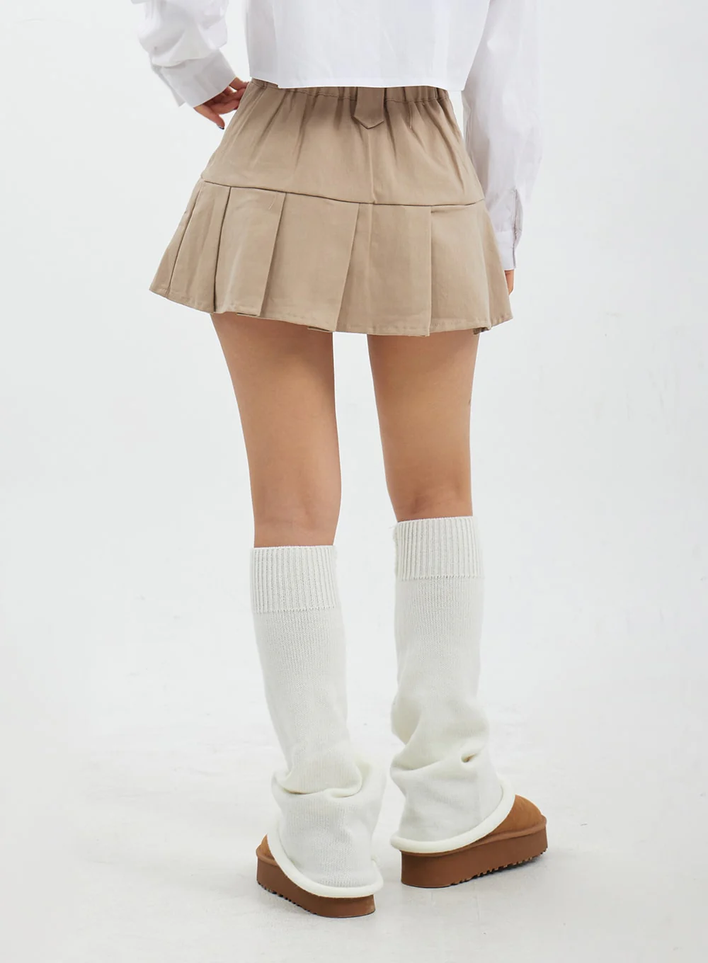 High Waist Pleated Mini Skirt CJ317 - Image 14