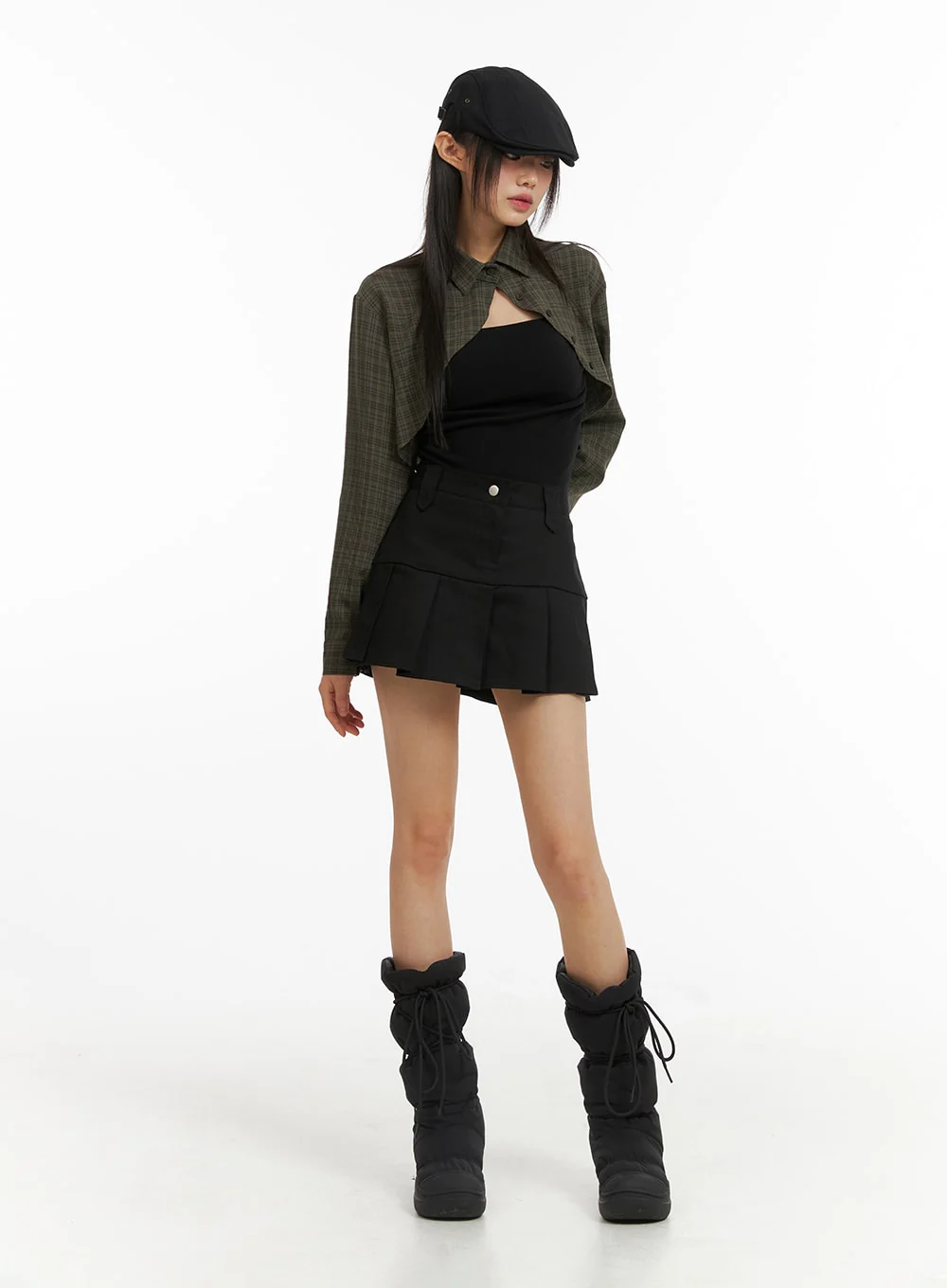 High Waist Pleated Mini Skirt CJ317 - Image 4