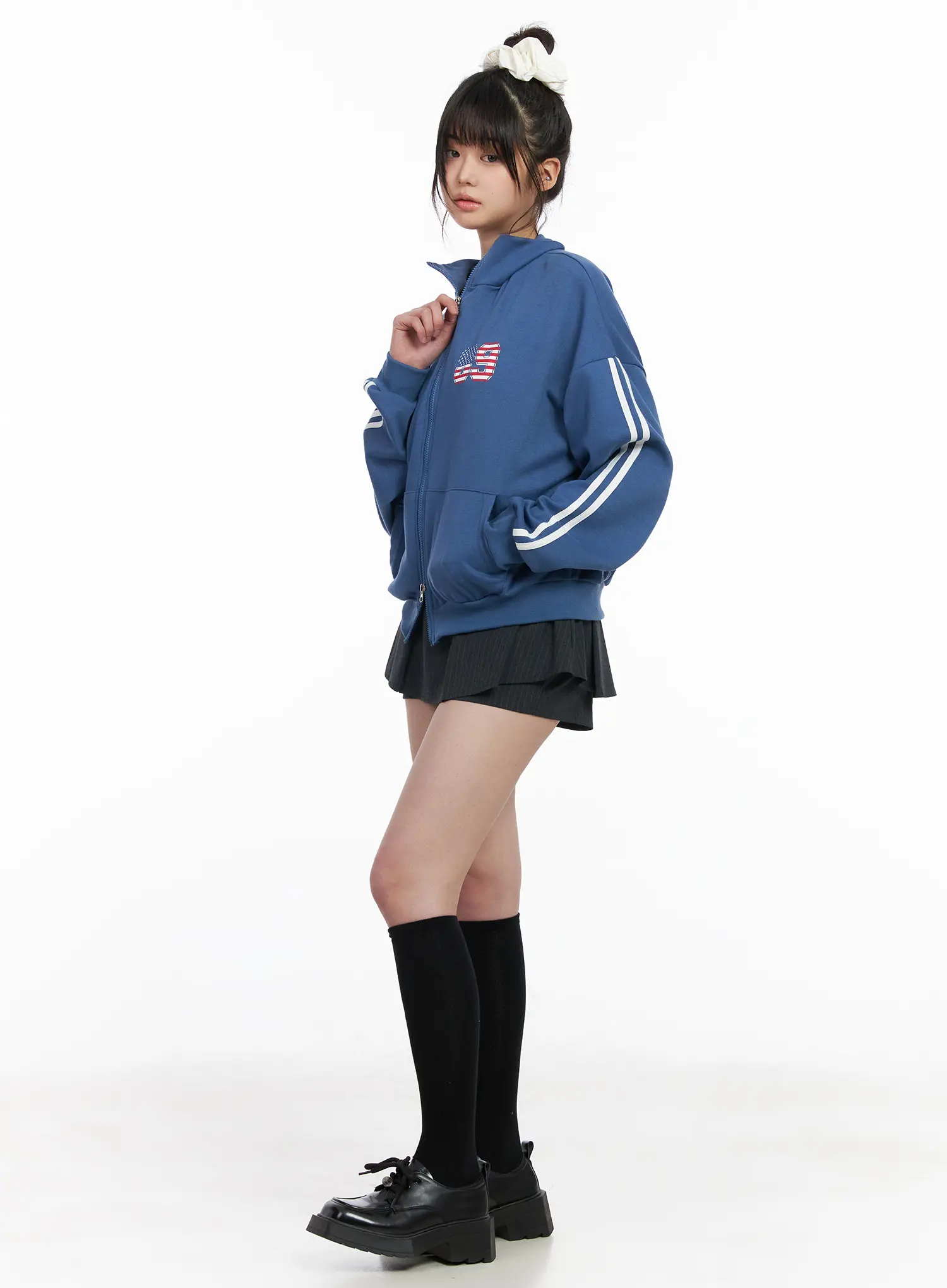 High-Waist Pleated Mini Skort CM512 - Image 3