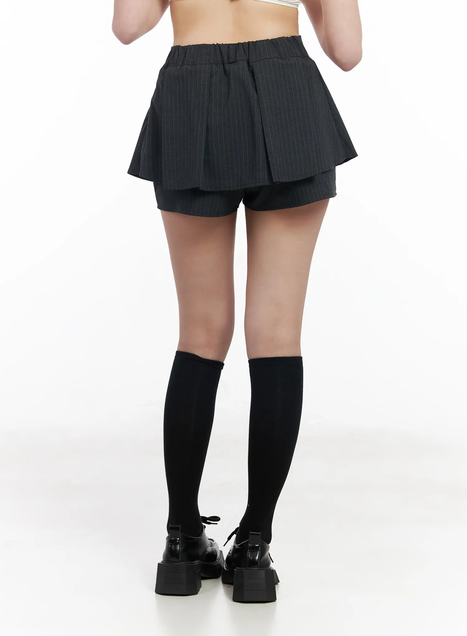 High-Waist Pleated Mini Skort CM512 - Image 7