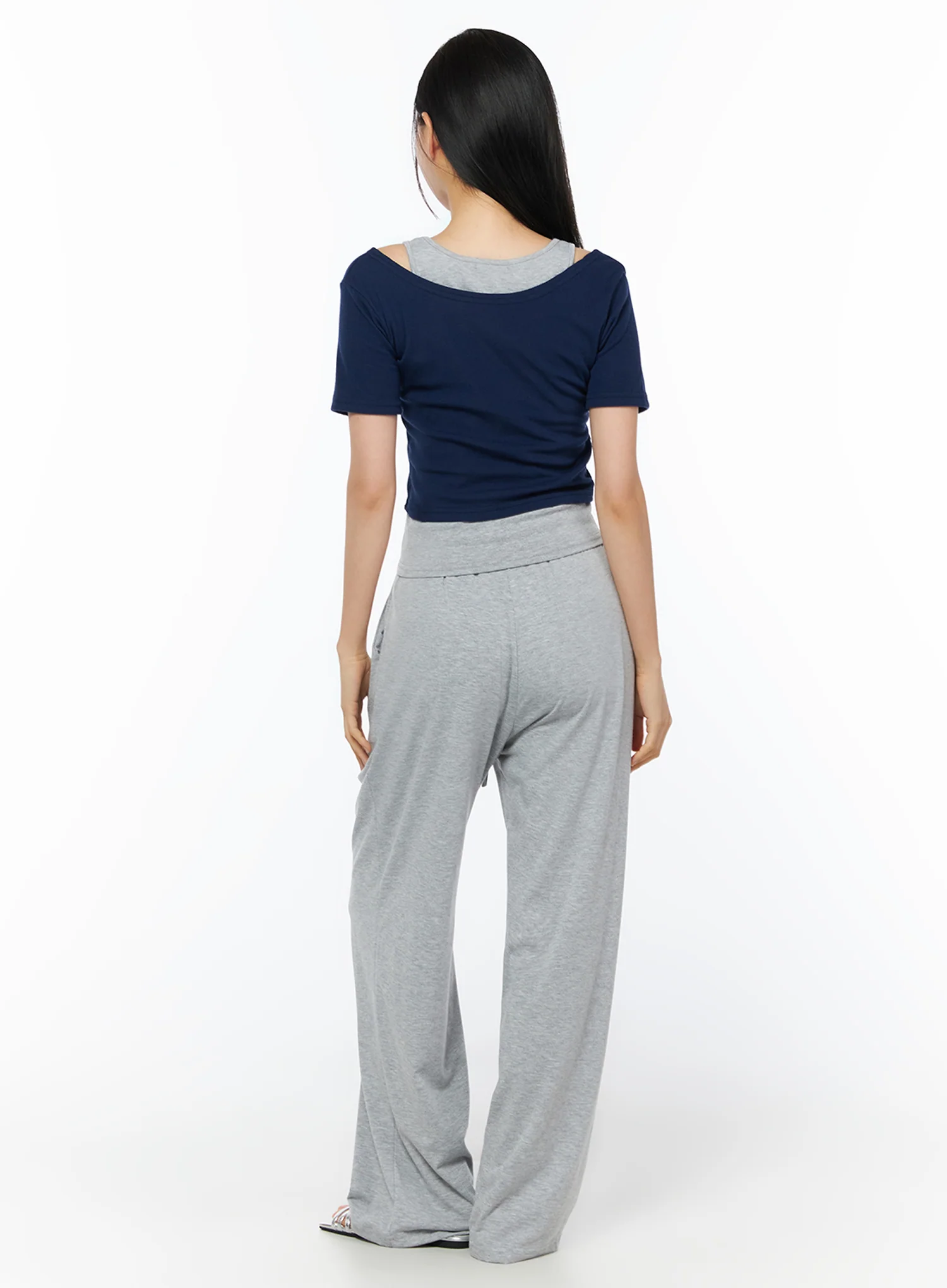 High Waist Relaxed Fit Sweatpants IU519 - Image 10