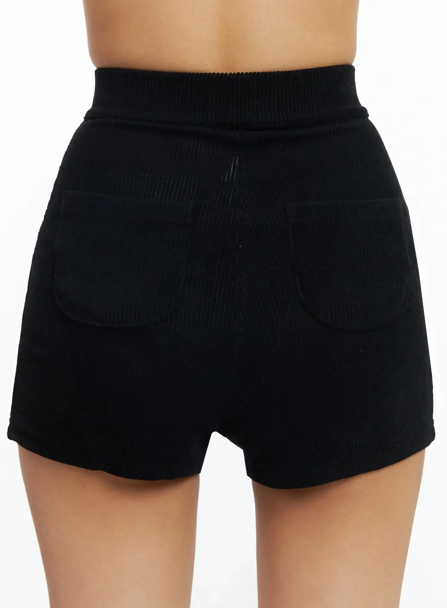 High-Waist Ribbed Shorts IA508 - Image 13