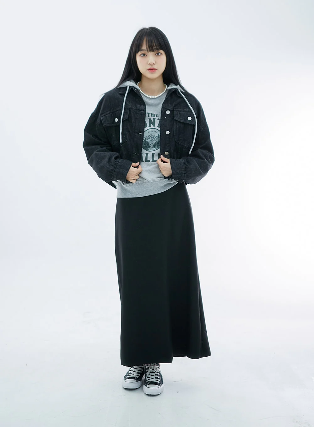 High Waist Simple Maxi Long Skirt OO04 - Image 10