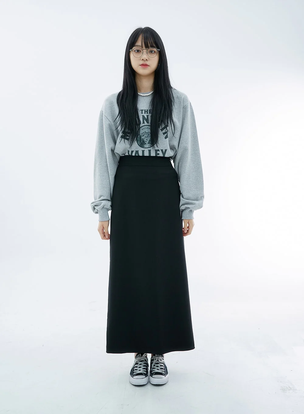 High Waist Simple Maxi Long Skirt OO04 - Image 13