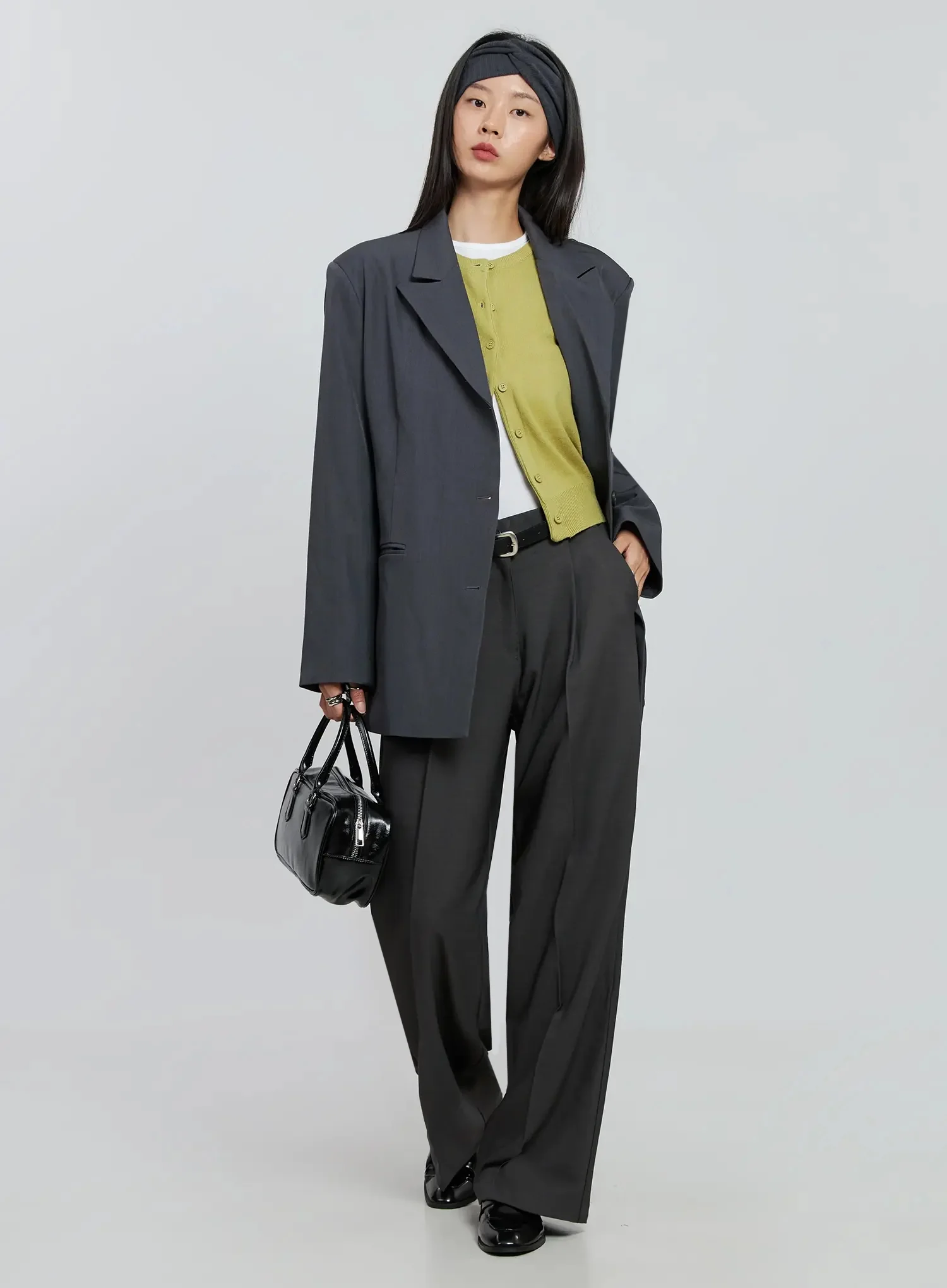 High Waist Tailored Pants IN507 - Image 15