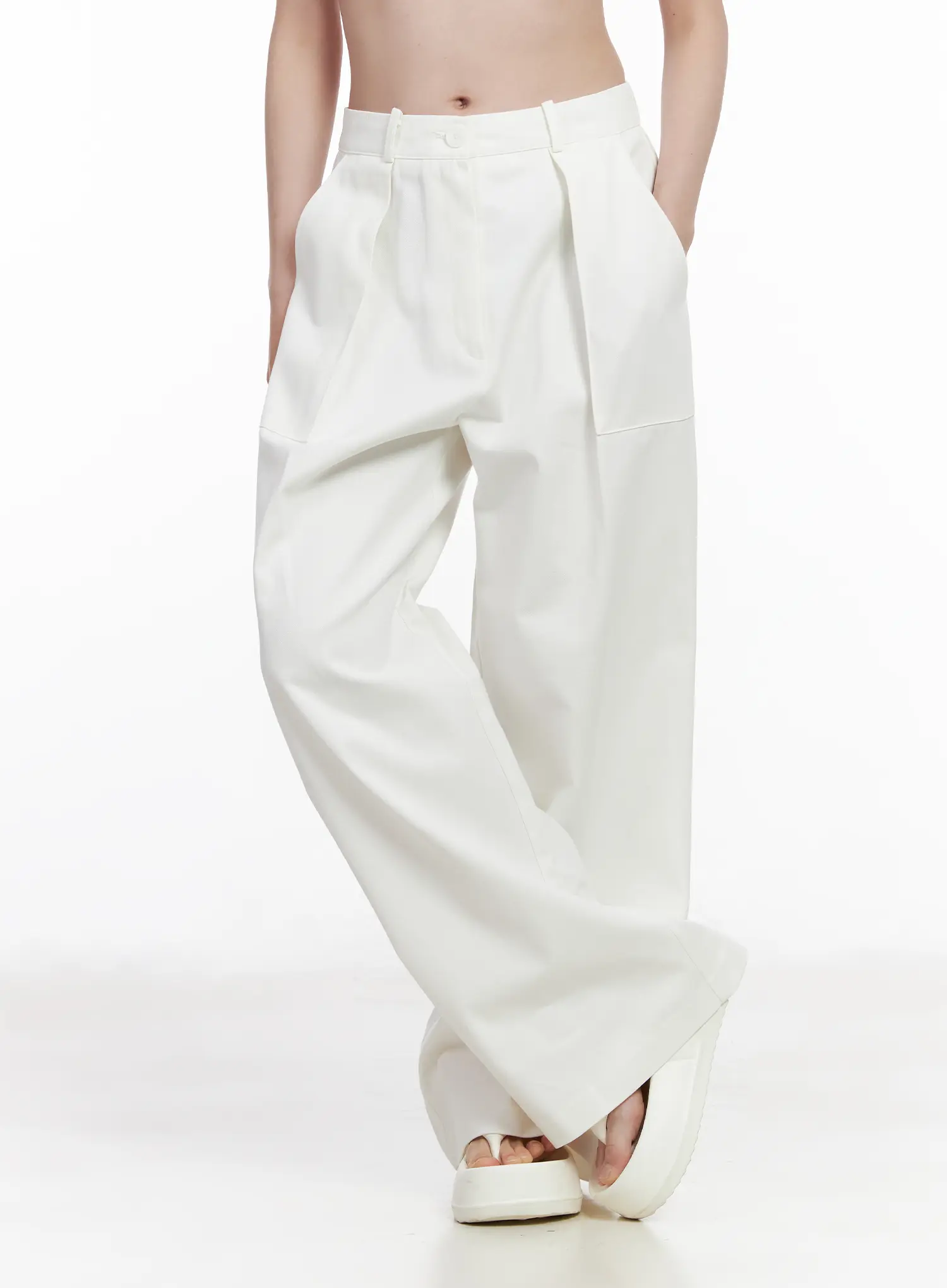 High-Waist Wide Leg Trousers CA510 - Image 8