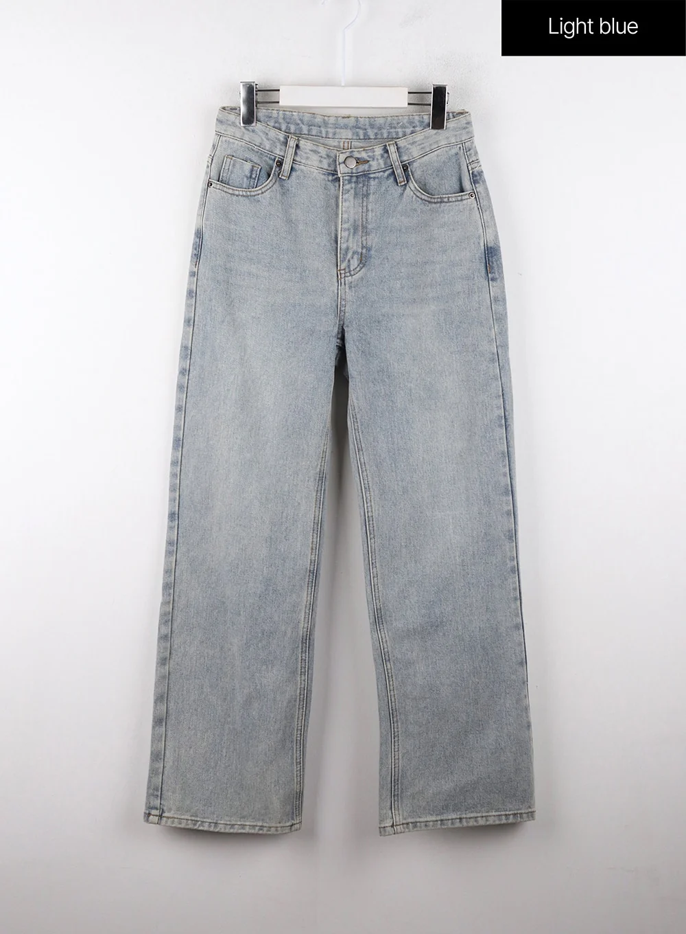High-Waisted Full-Length Straight Leg Jeans OD320 - Image 7
