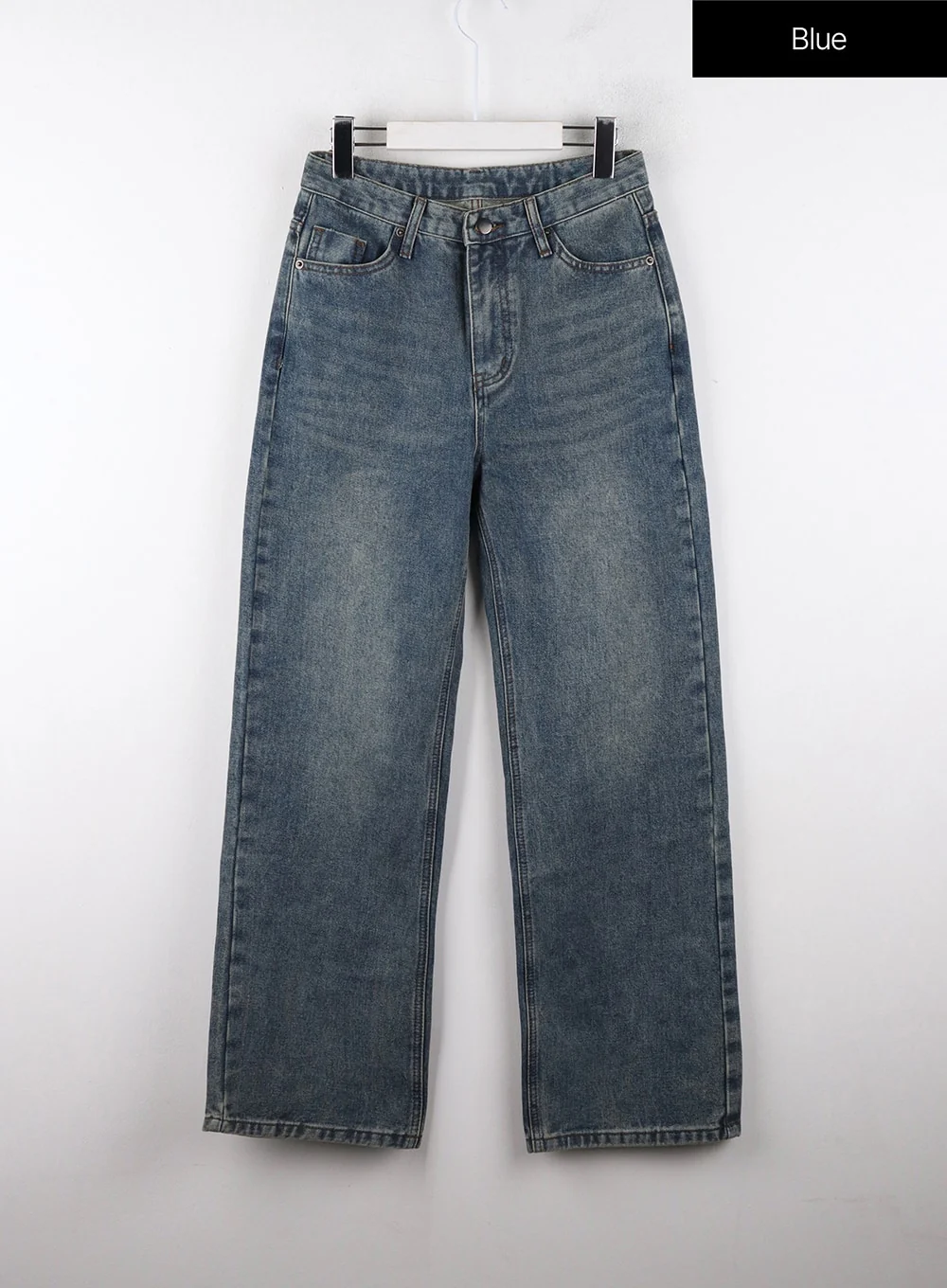 High-Waisted Full-Length Straight Leg Jeans OD320 - Image 9