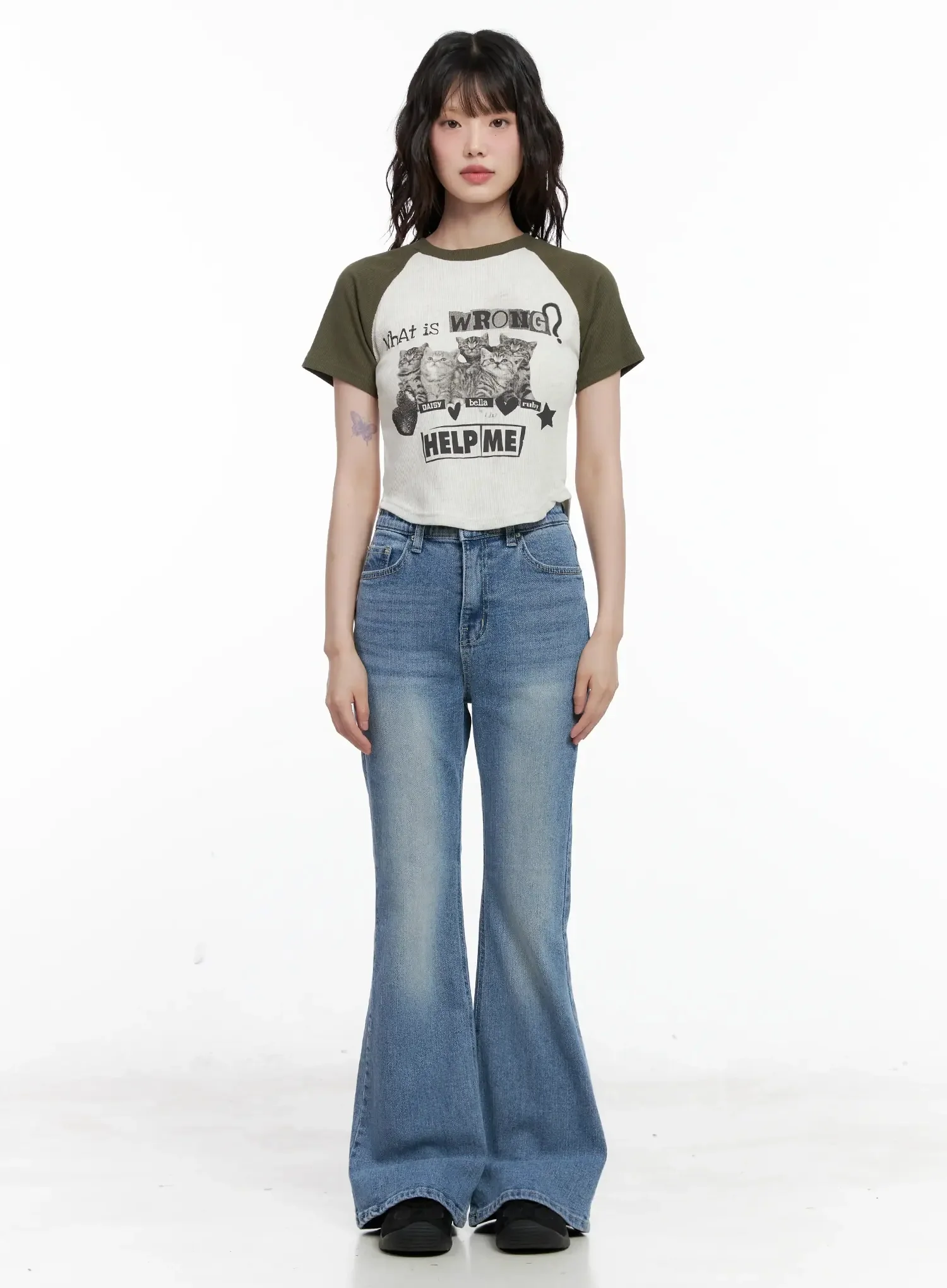 Hikaru High-Waist Flare Jeans IL531 - Image 3