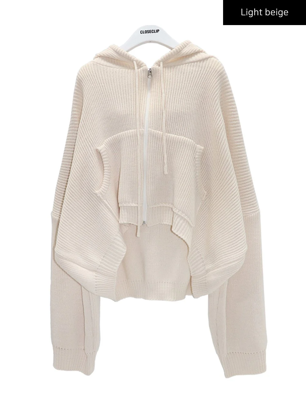 Hooded Zipper Knit Jacket CN17 - Image 16