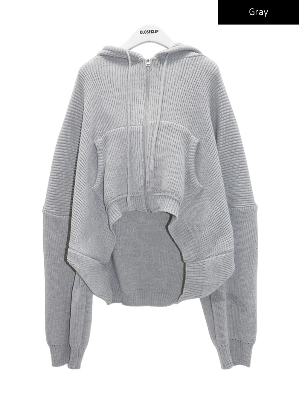 Hooded Zipper Knit Jacket CN17 - Image 18
