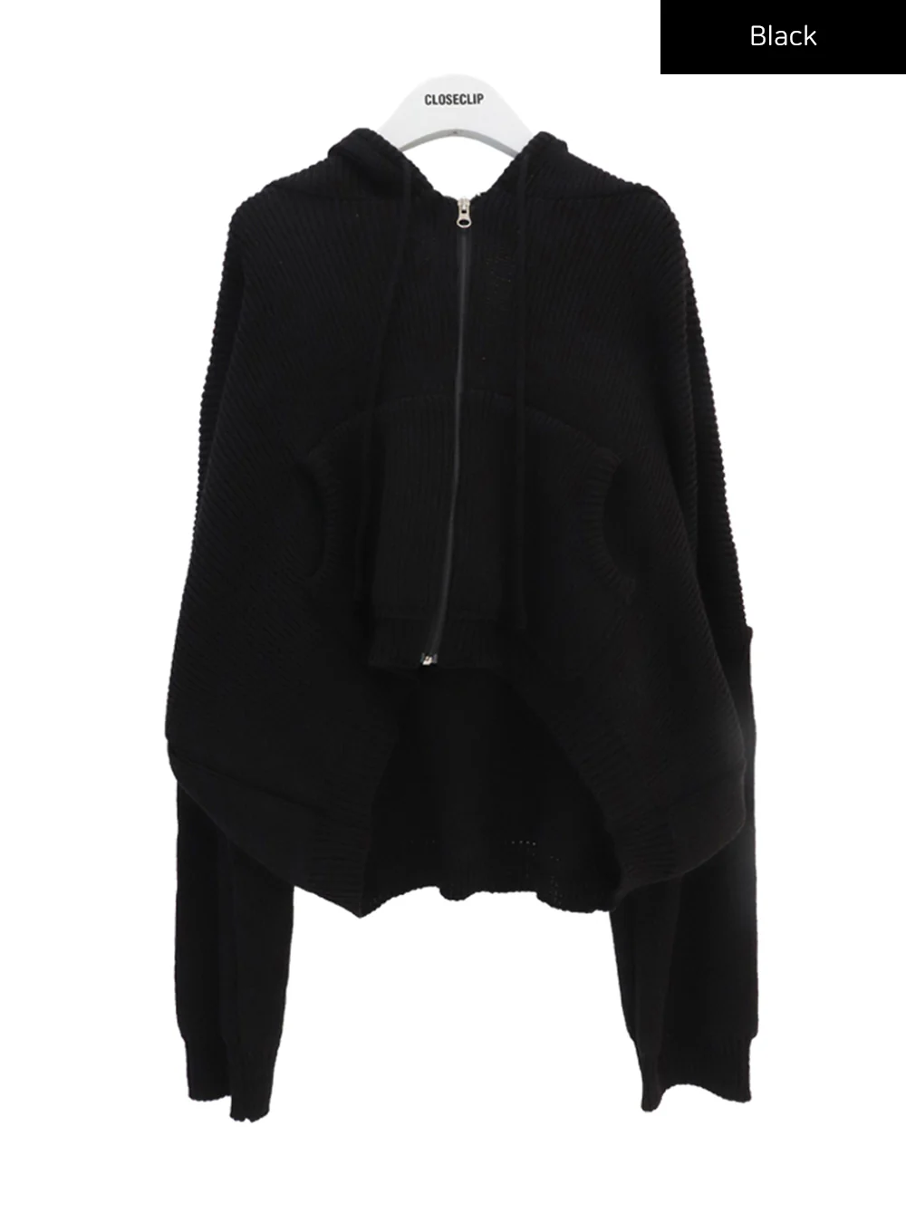 Hooded Zipper Knit Jacket CN17 - Image 19
