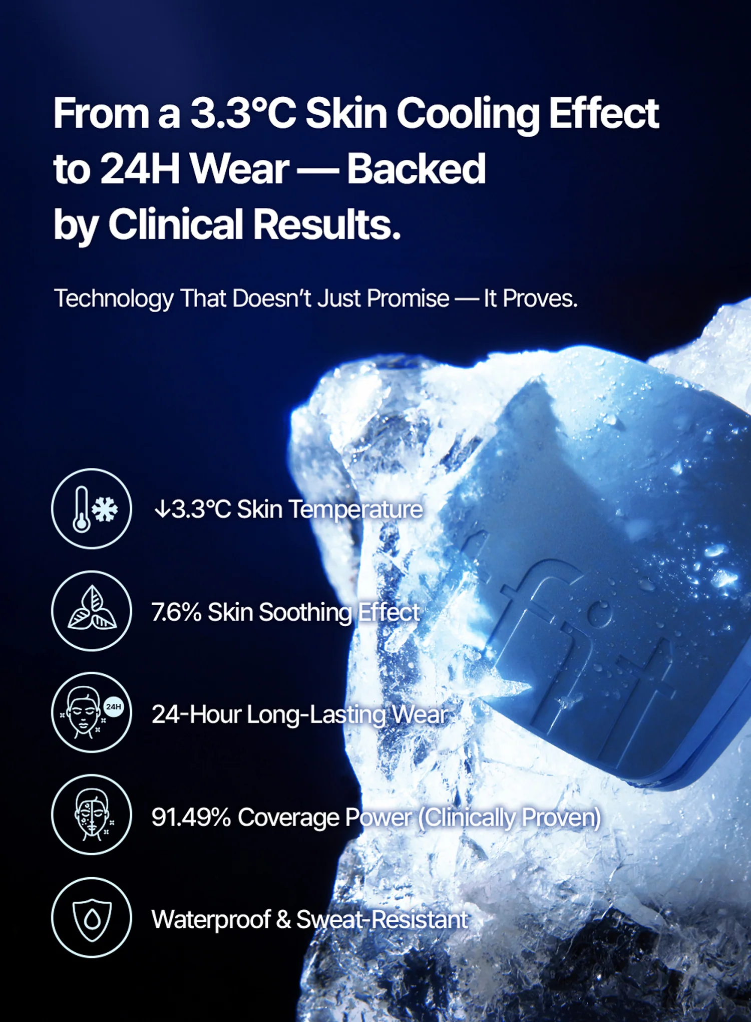 Icy Fit Cover Cushion EX (SPF50+ PA++++) (12g) - Image 5
