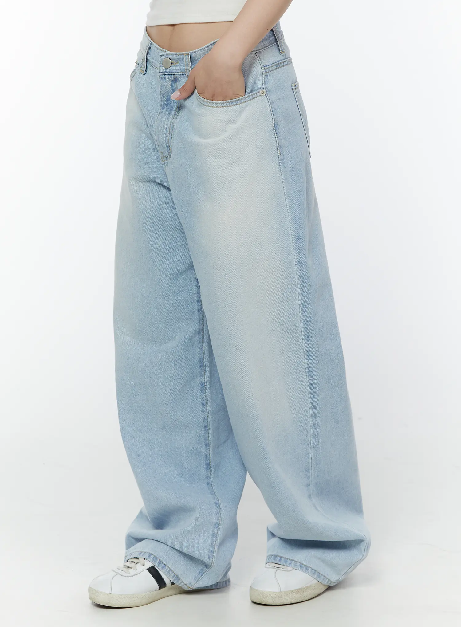 Irina Long Wide Leg Jeans IY511 - Image 5