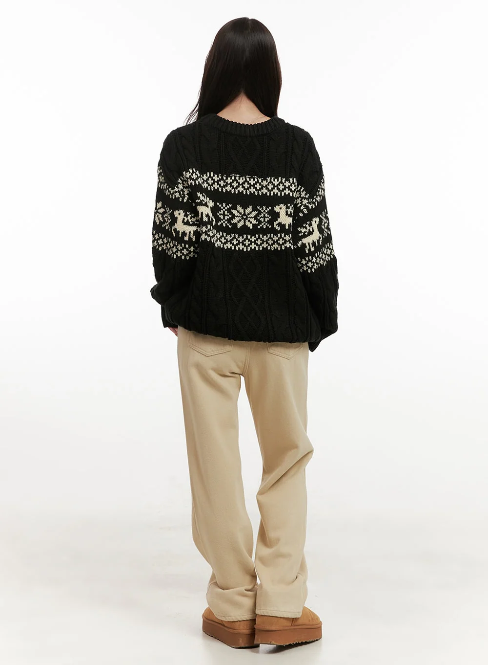 Isolde Solid Cotton Straight Fit Pants ON429 - Image 6