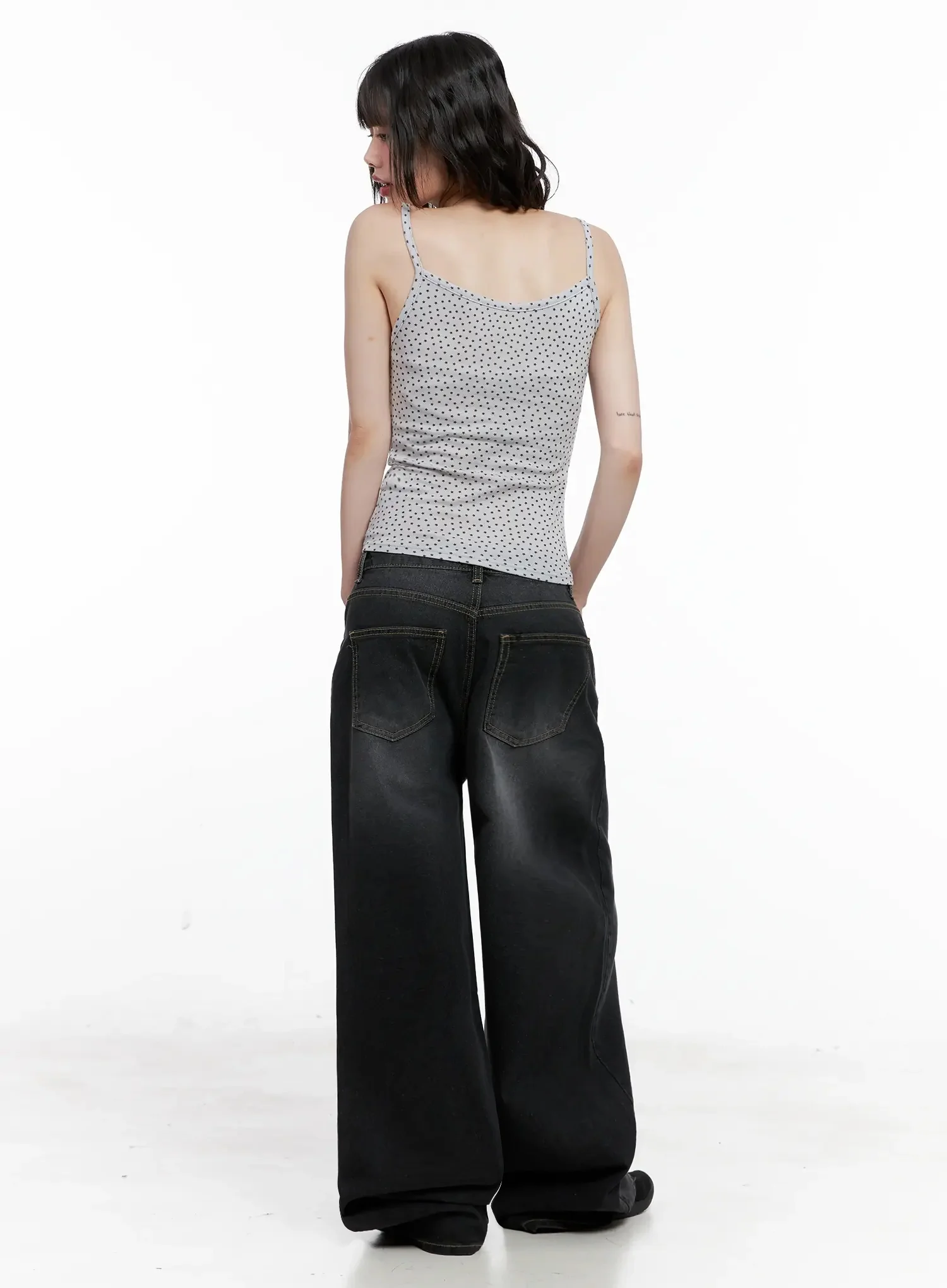 IU Vintage Black Baggy Jeans IL528 - Image 10