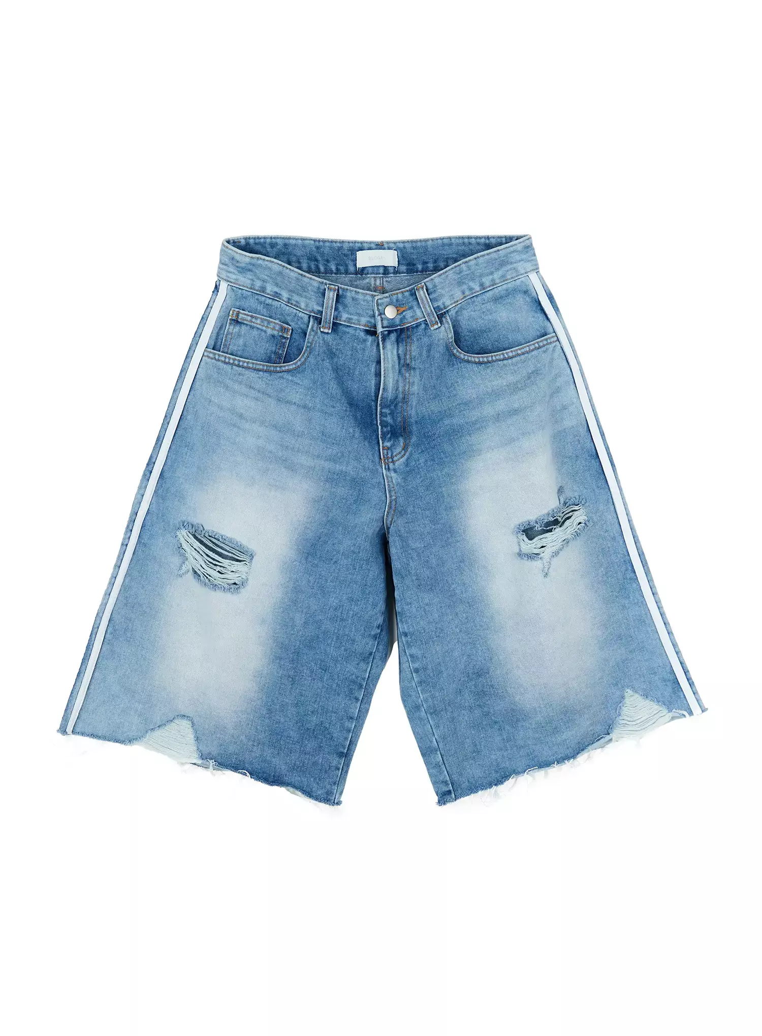 Iva Distressed Knee-Length Jorts IU509 - Image 13