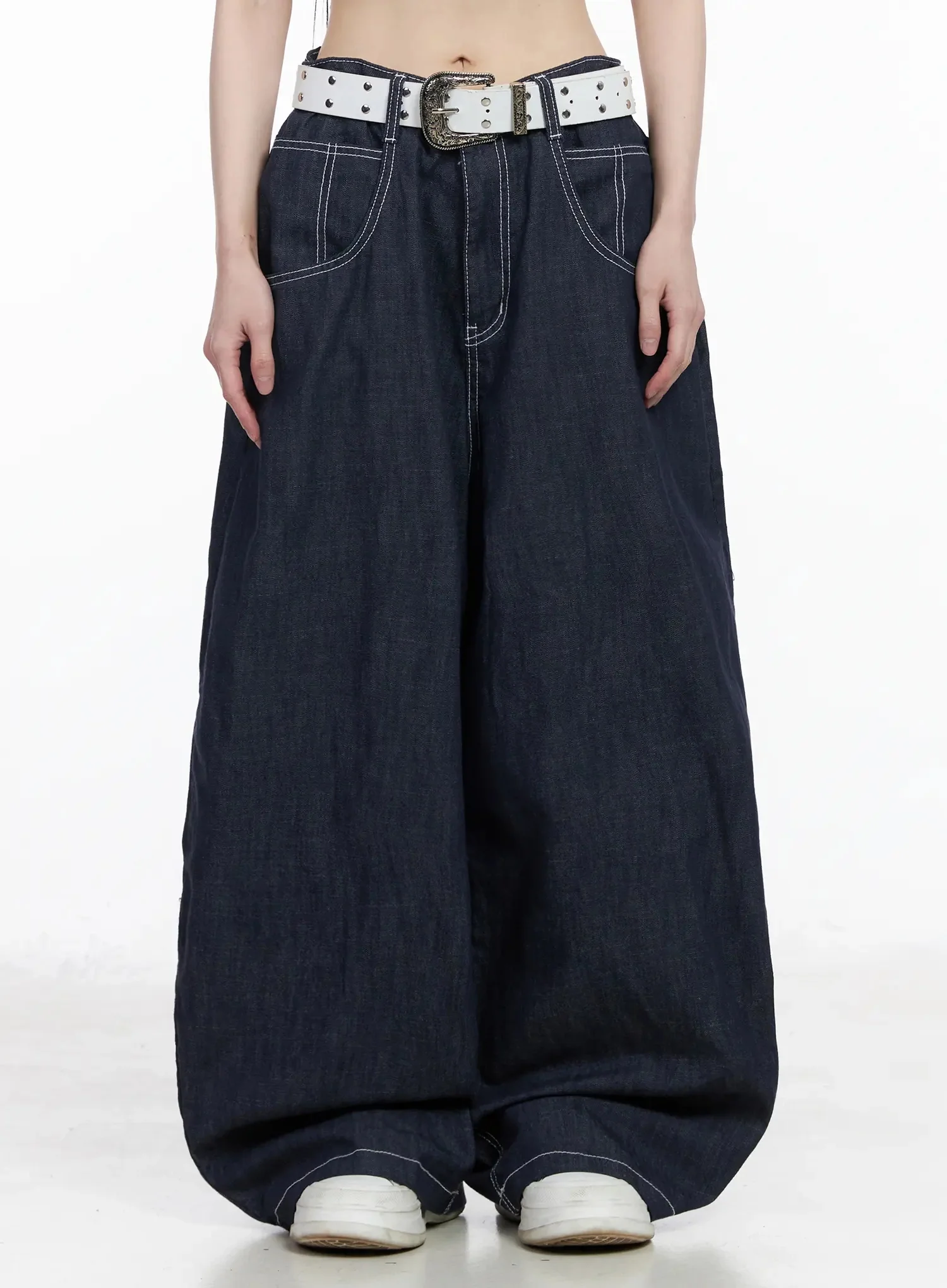 Izzy Wide Leg Baggy Jeans IU509
