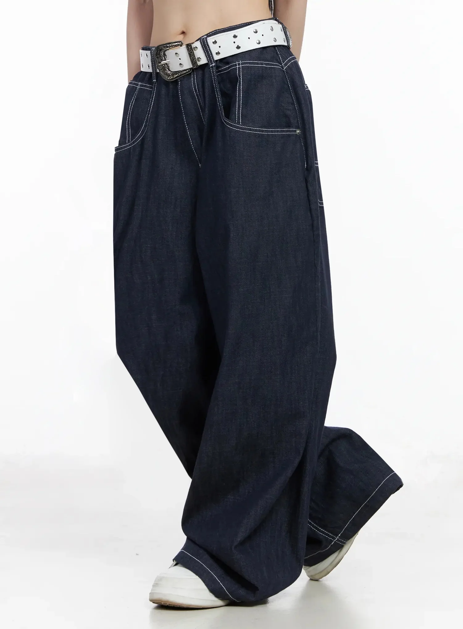Izzy Wide Leg Baggy Jeans IU509 - Image 10