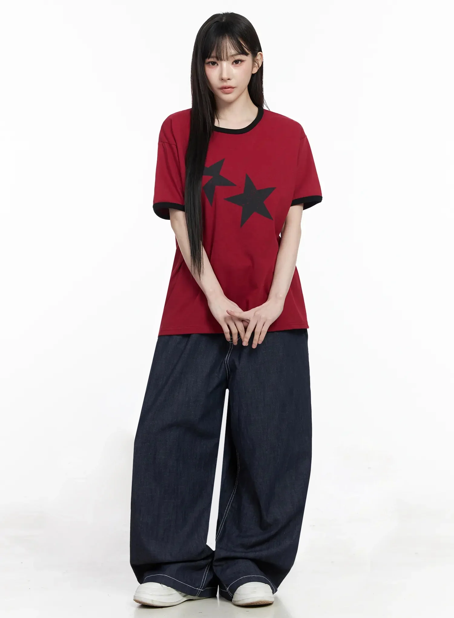 Izzy Wide Leg Baggy Jeans IU509 - Image 3