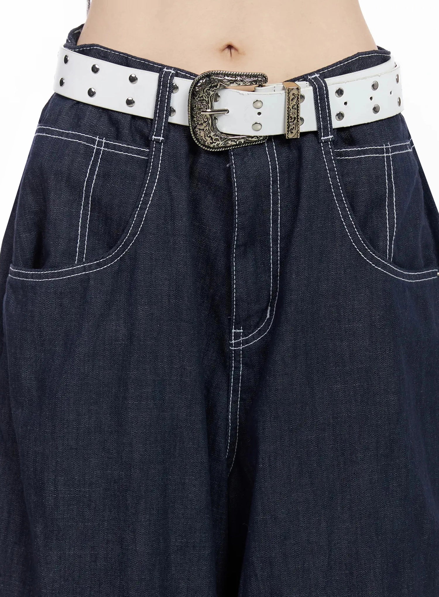 Izzy Wide Leg Baggy Jeans IU509 - Image 4