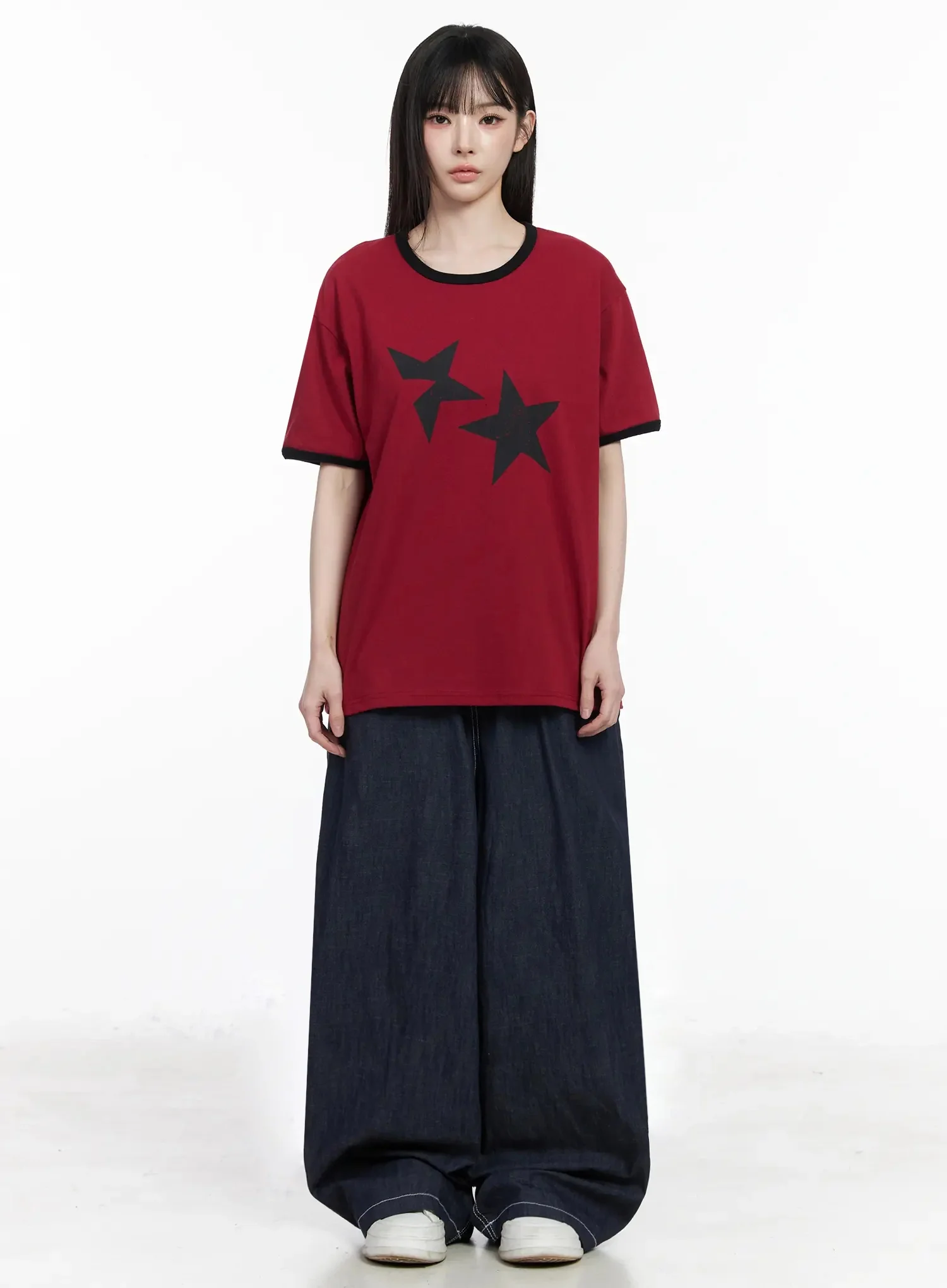 Izzy Wide Leg Baggy Jeans IU509 - Image 6