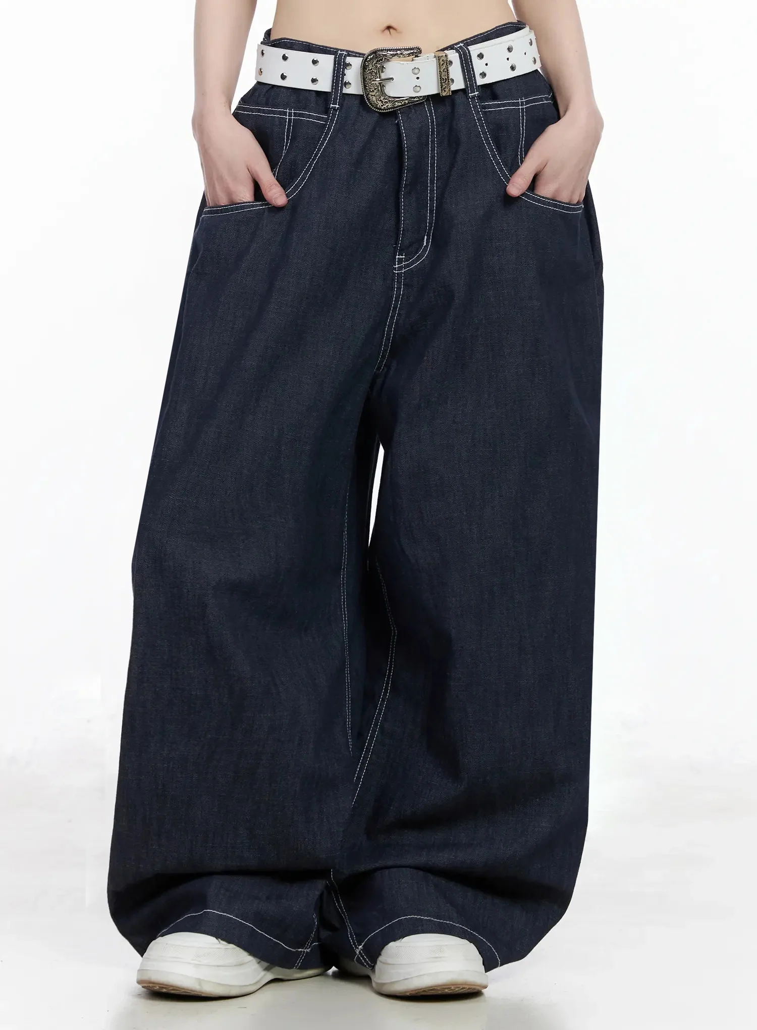 Izzy Wide Leg Baggy Jeans IU509 - Image 9