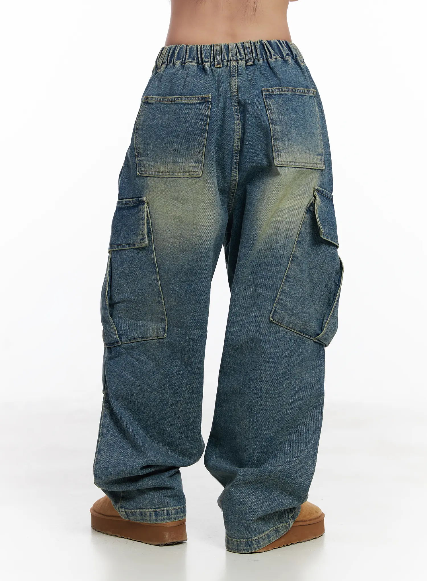 Jake Wide-Leg Cargo Jeans CJ515 - Image 7