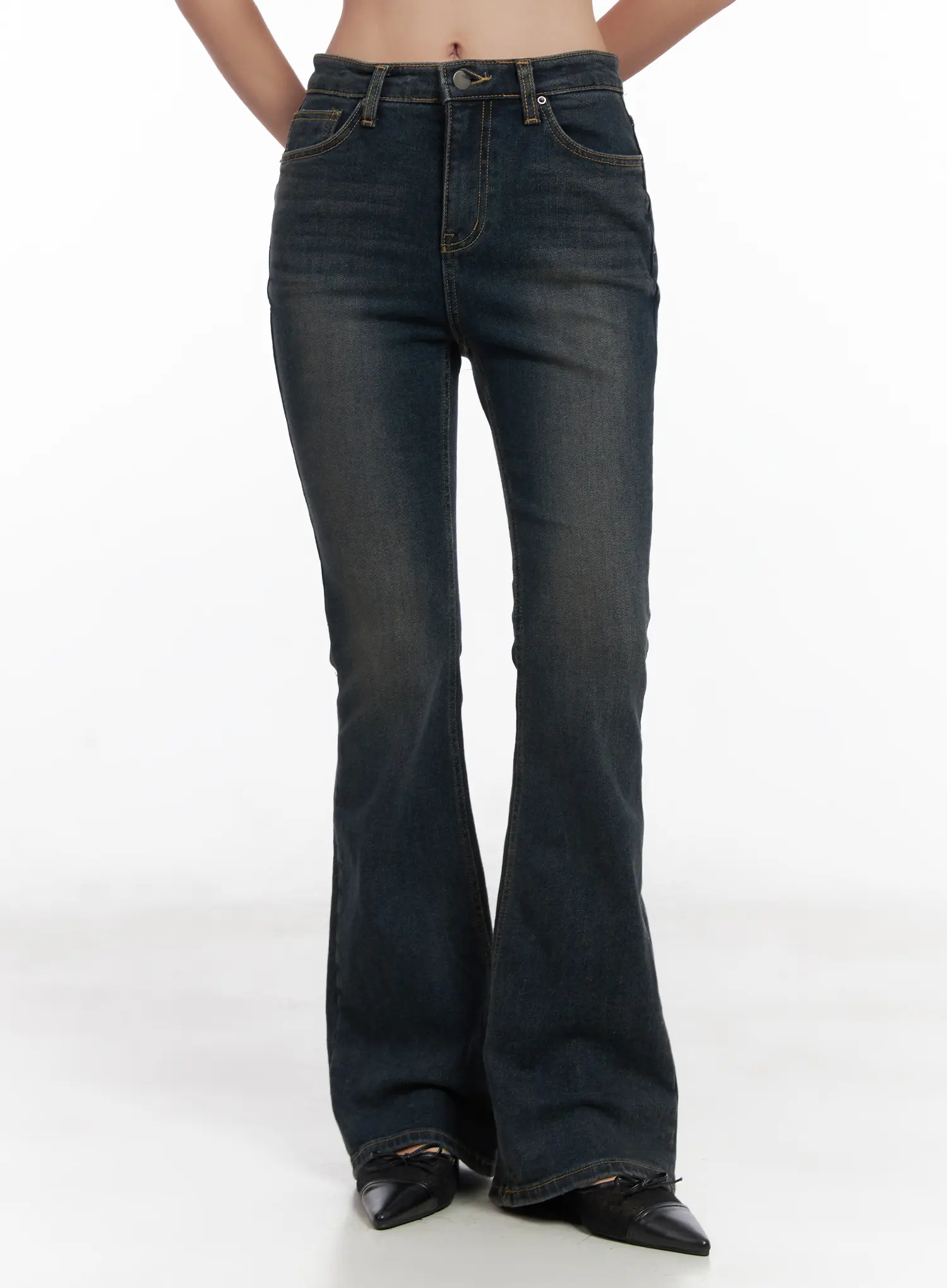 Jay Dark-Wash Bootcut Jeans CD501