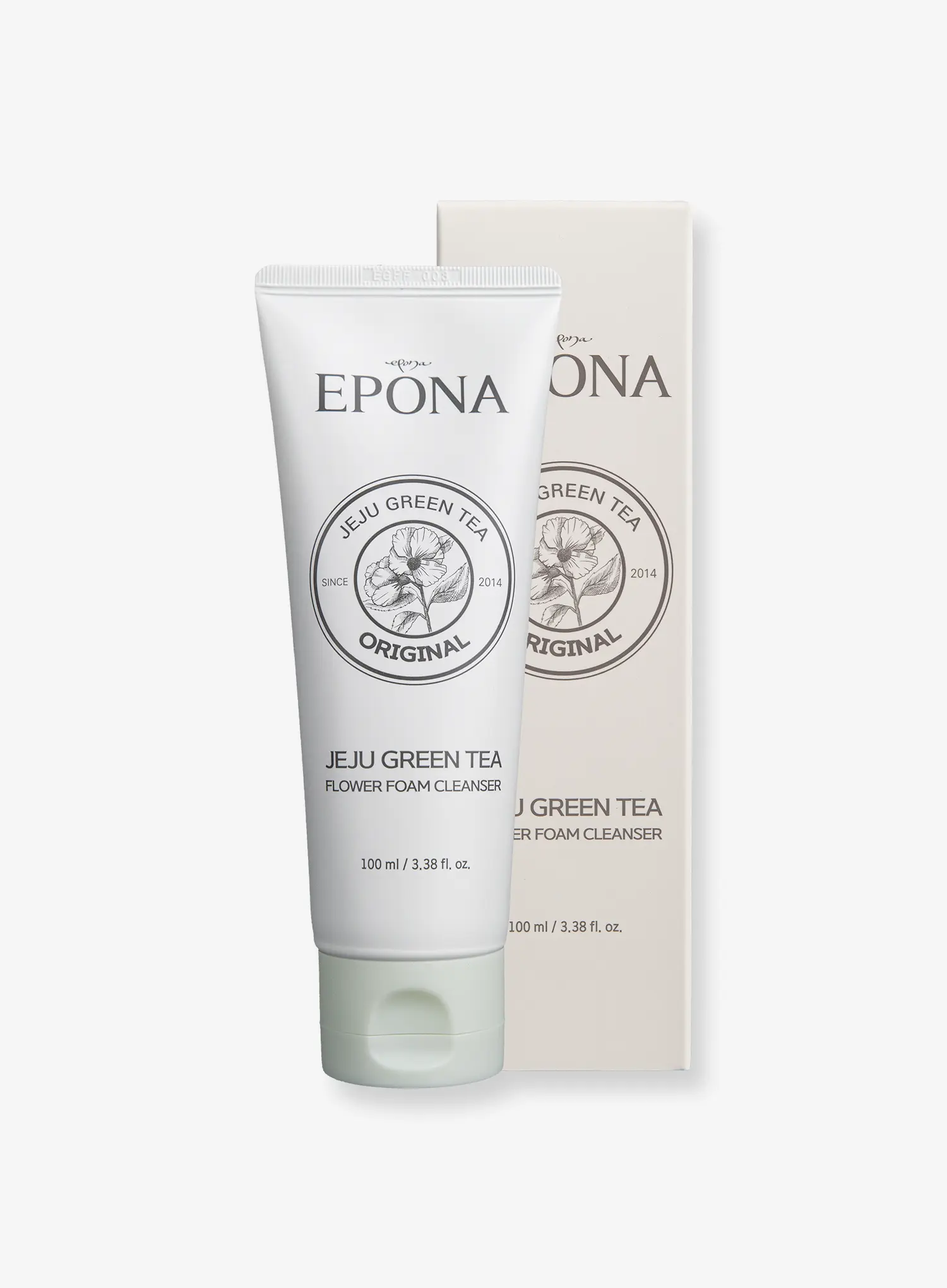 Jeju Green Tea Flower Volcanic Scoria Foam Cleanser (100ml) - Image 4