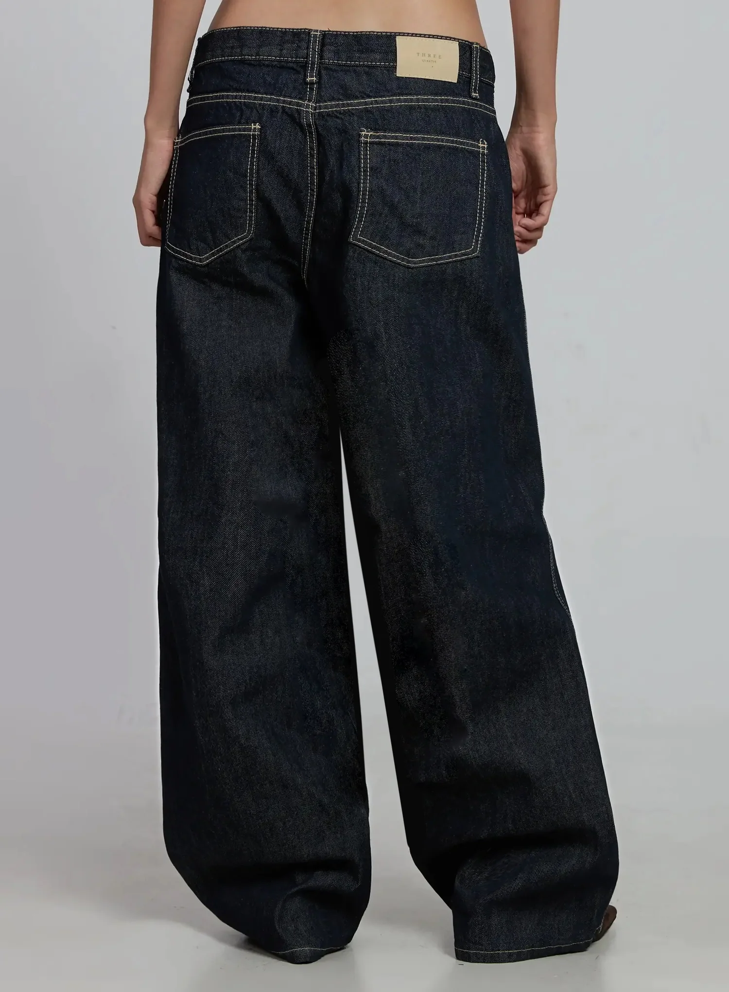 Jillian Dark Wash Casual Straight Jeans IM520 - Image 11