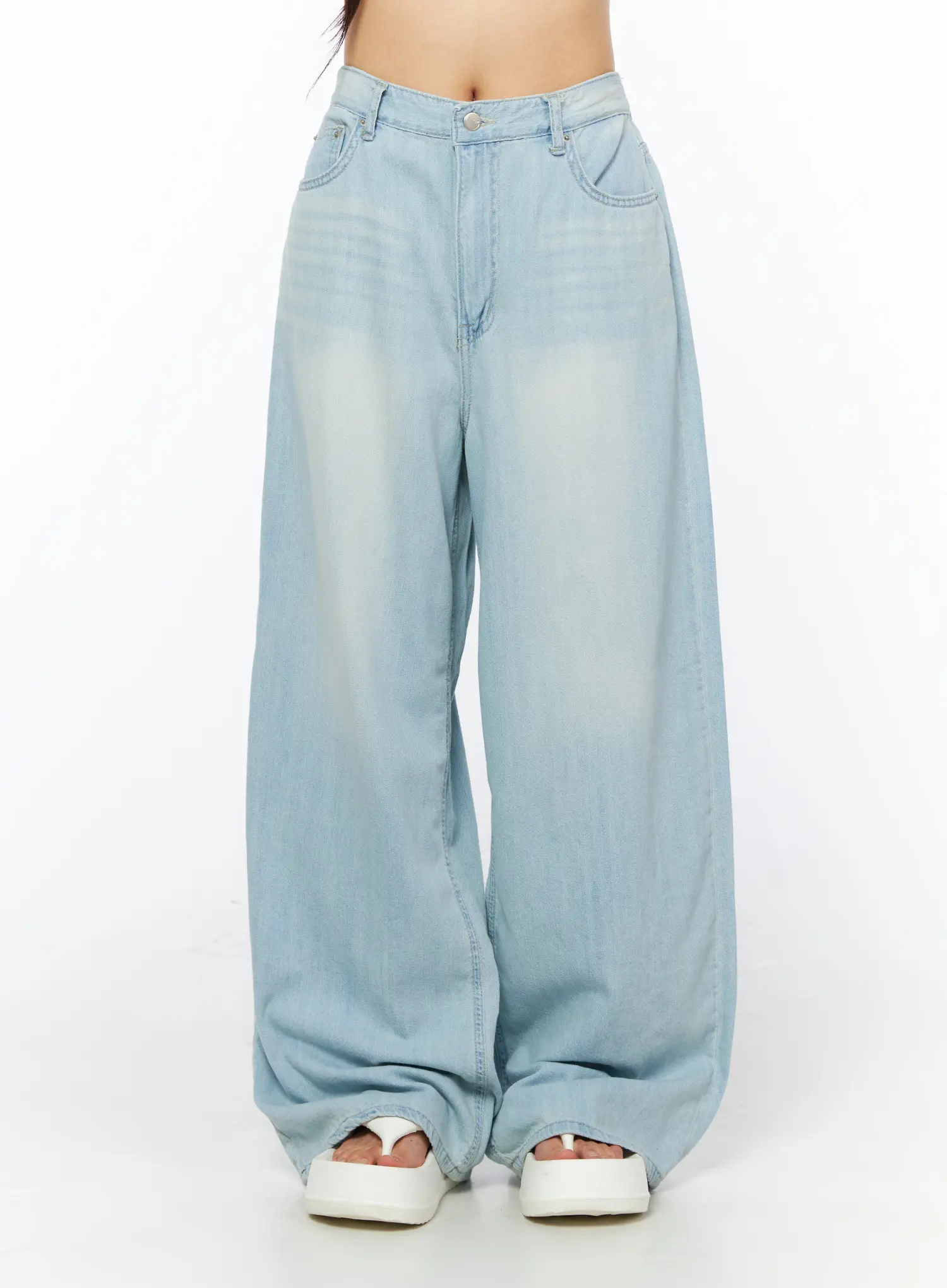 Junie Summer-Washed Baggy Jeans CU522 - Image 8
