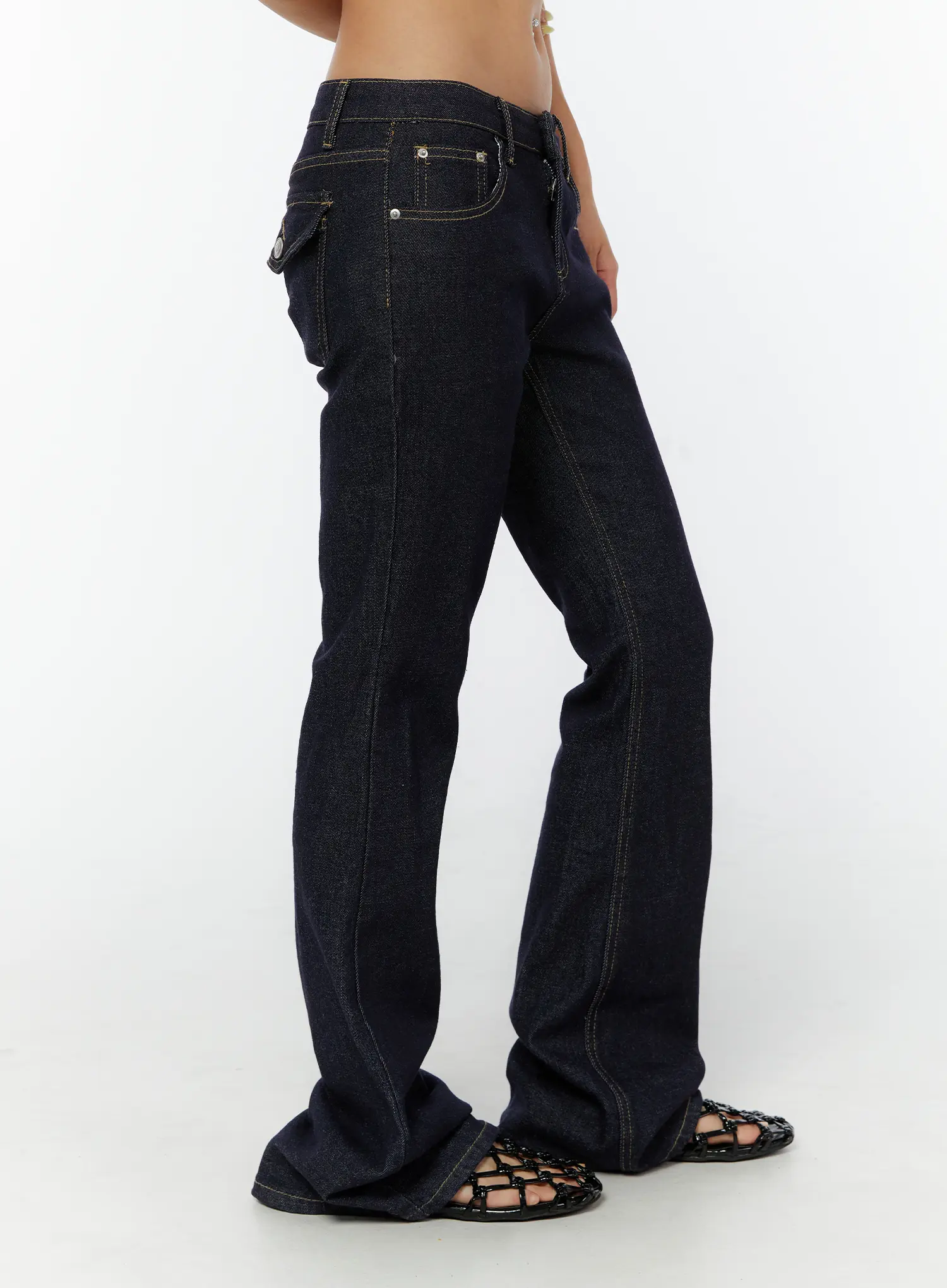 Keeley Hip-Pad No-Fade Bootcut Jeans CY520 - Image 5