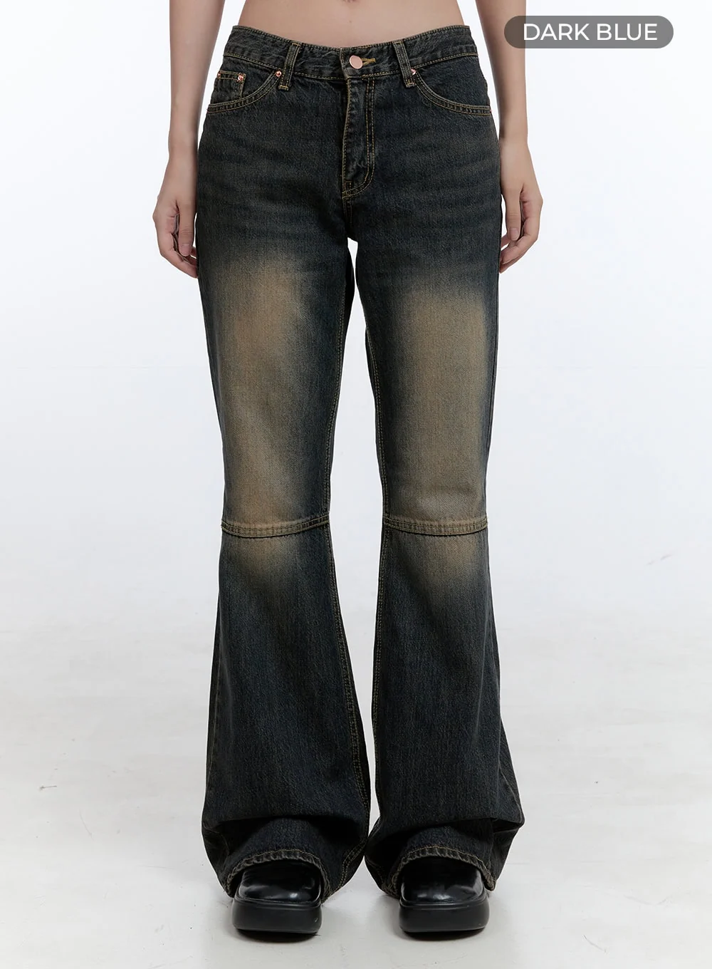 Kira Stitched Detail Bootcut Jeans CG414 - Image 7