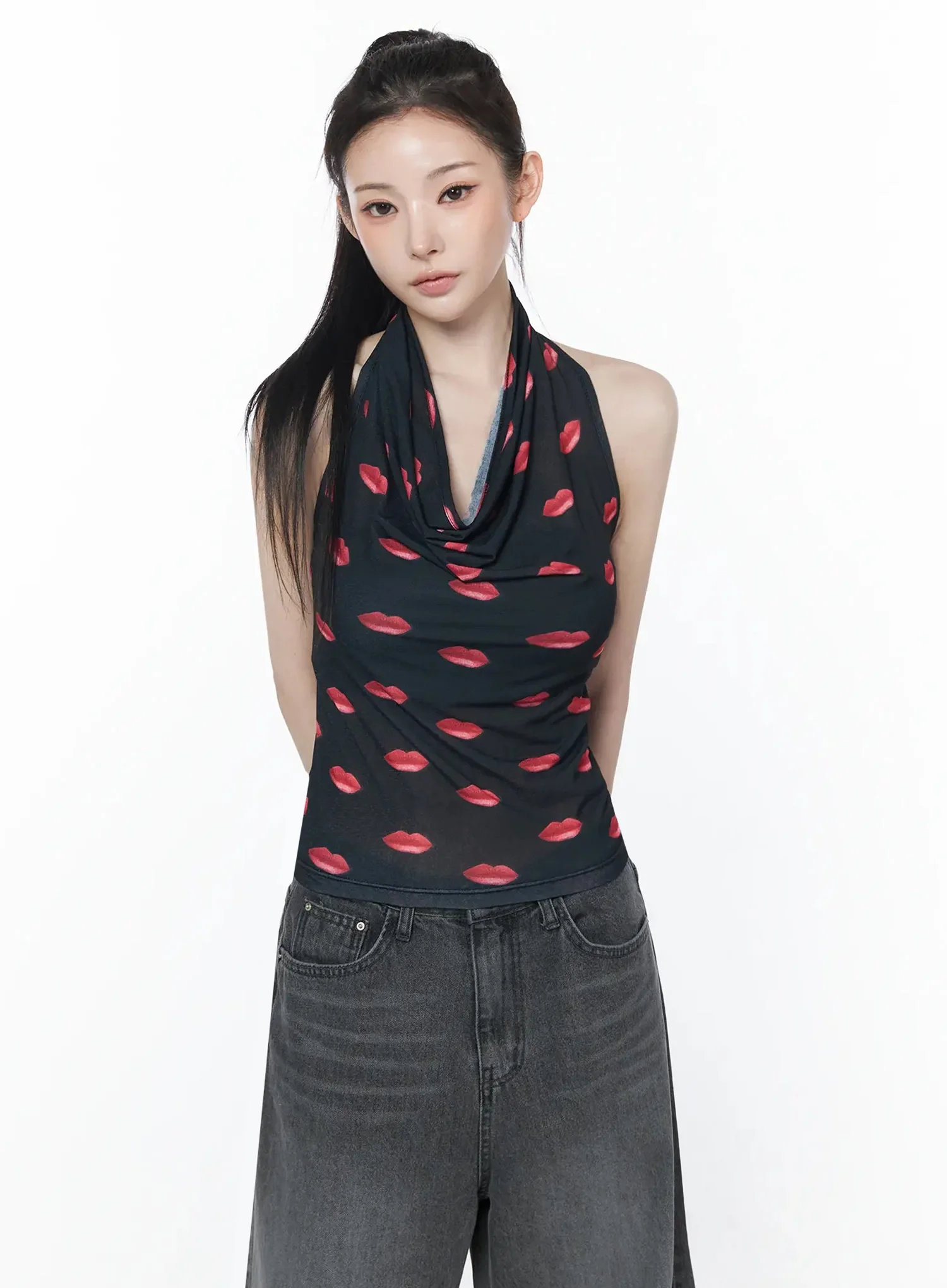 Kiss Draped Halter Top IU512 - Image 7