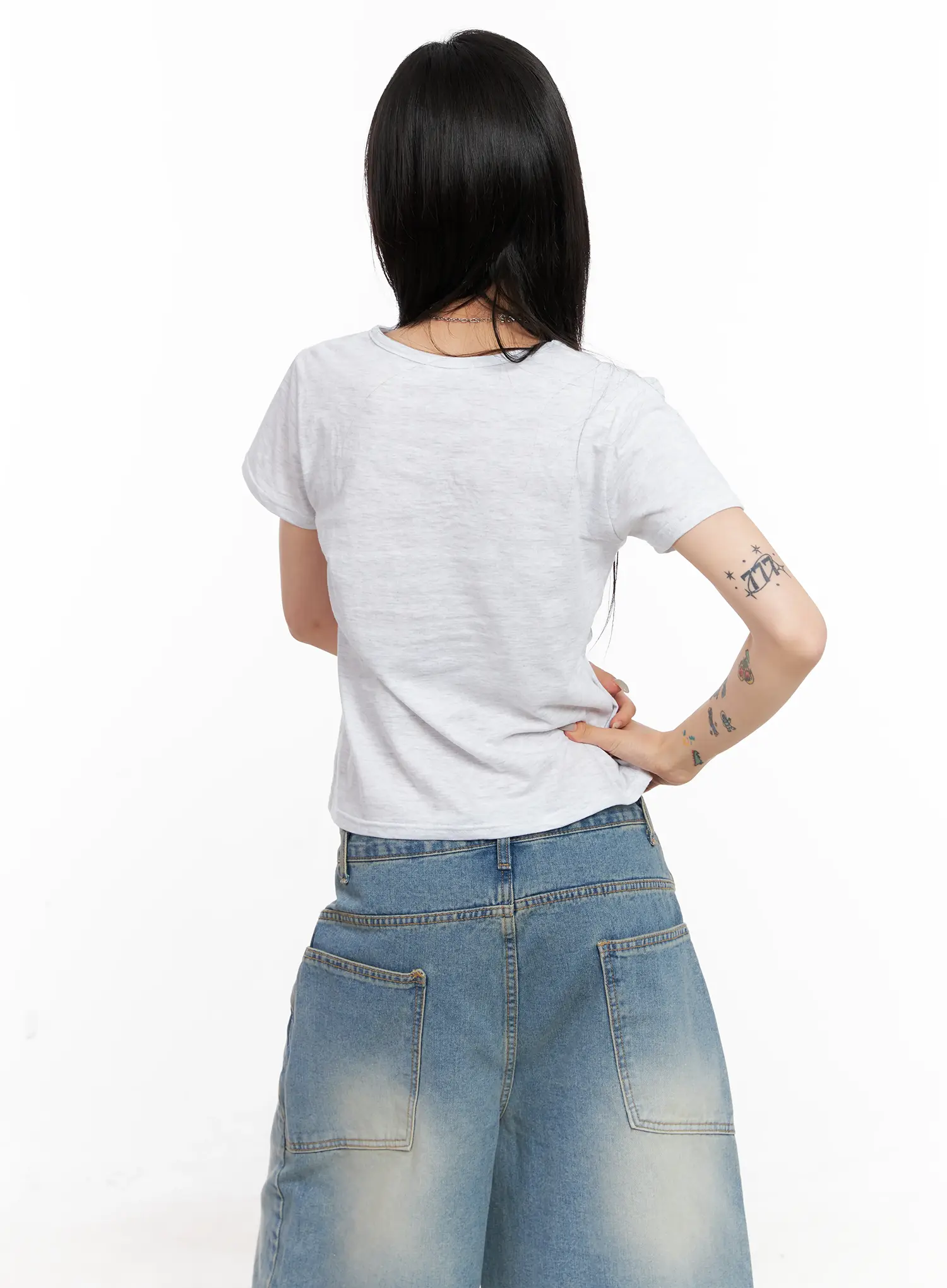 Kitty Graphic Cropped Tee CL525 - Image 8