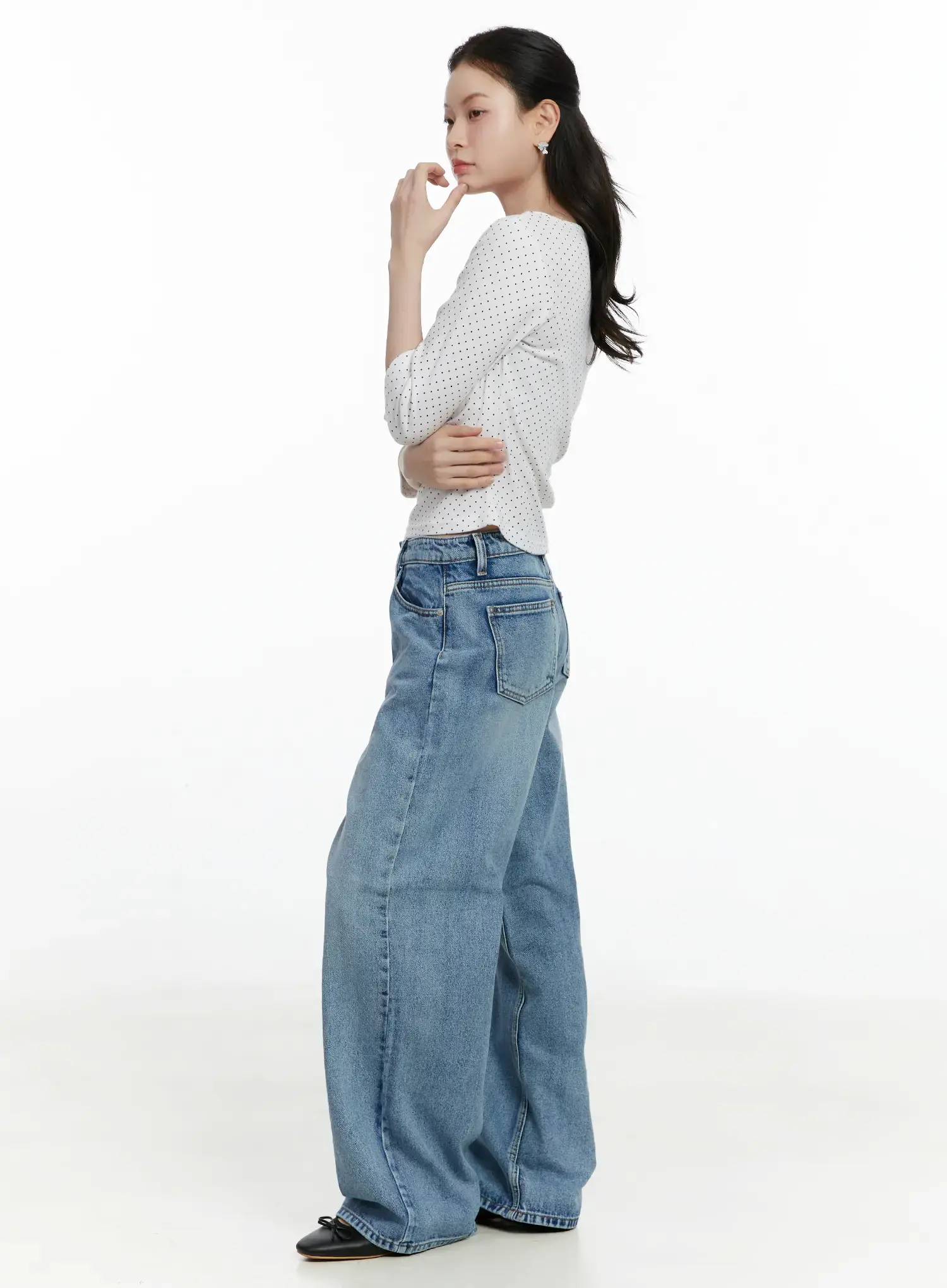 Kori Classic Wide Leg Jeans F502 - Image 5