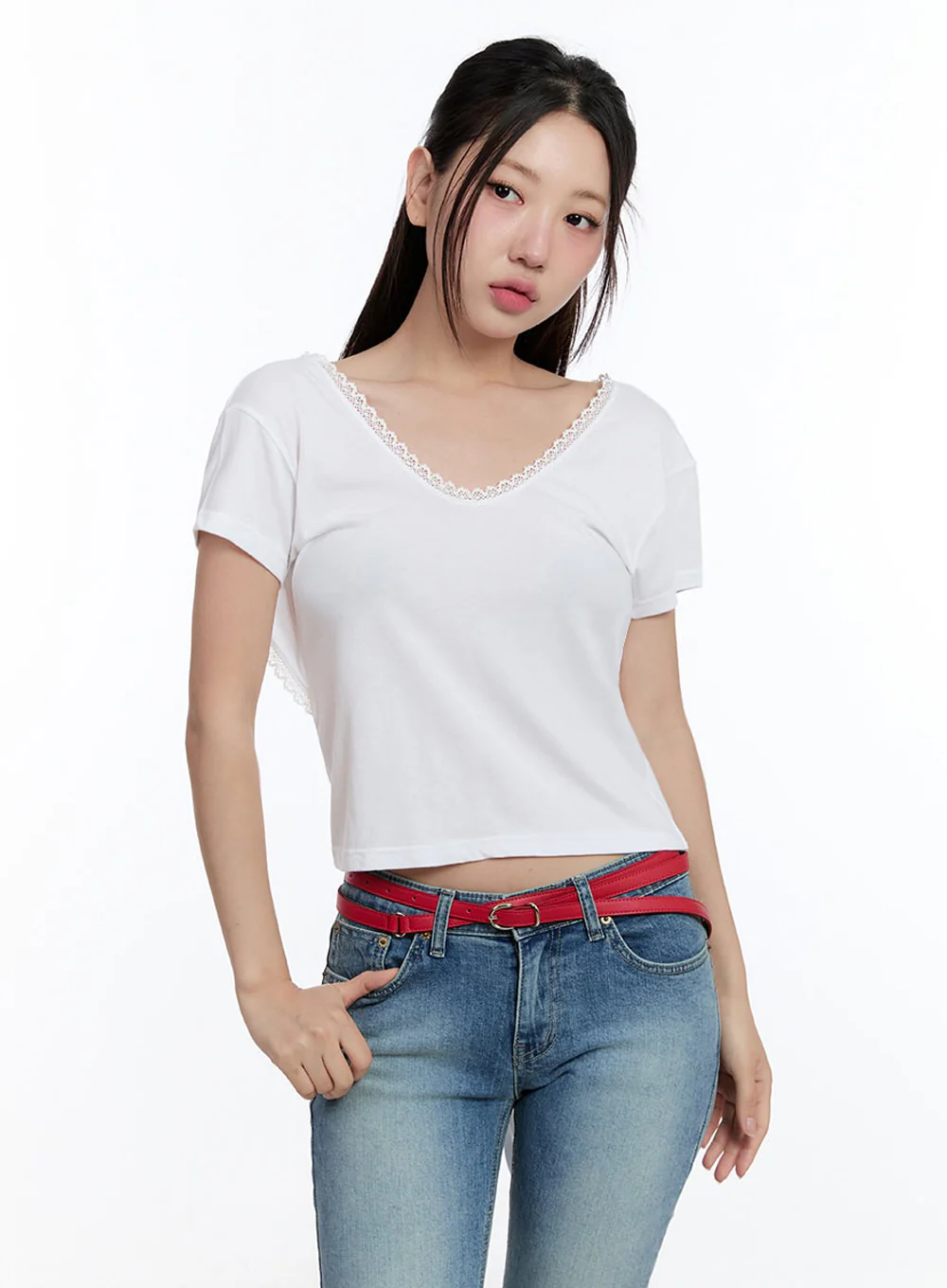 Lace Backless Crop Top IU503 - Image 9