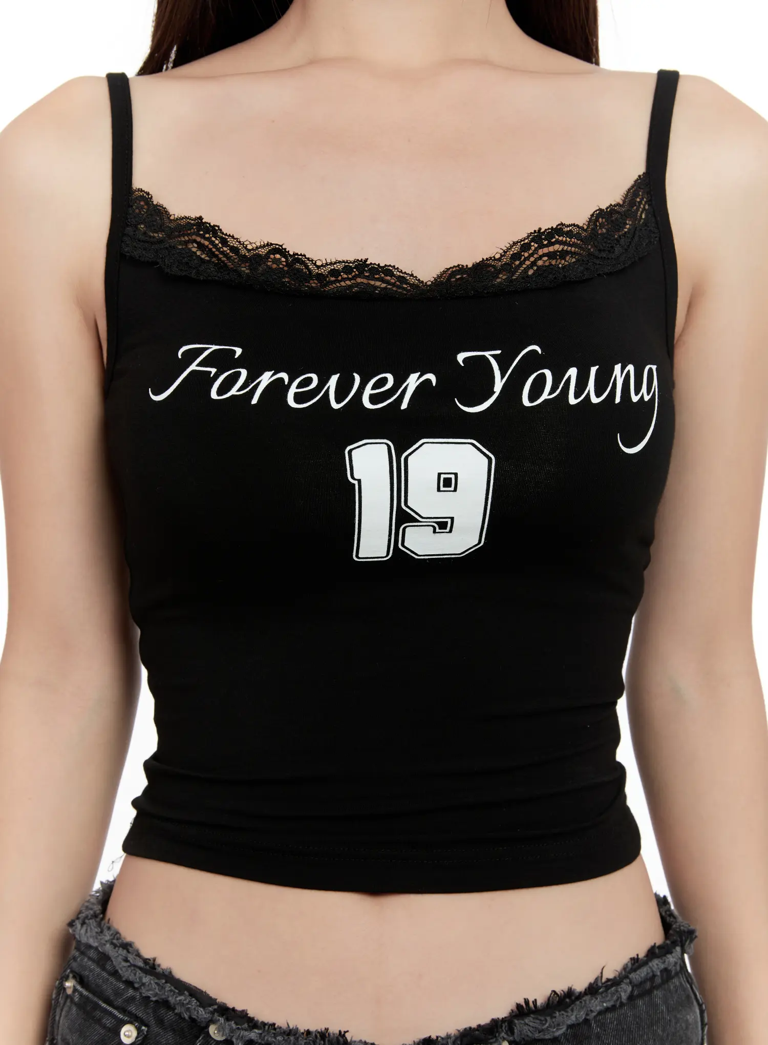 Lace "Forever Young" Graphic Tank CG501 - Image 4