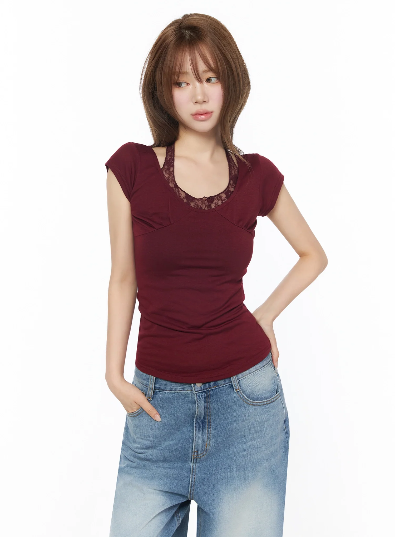 Lace Halter Tee IU525 - Image 7