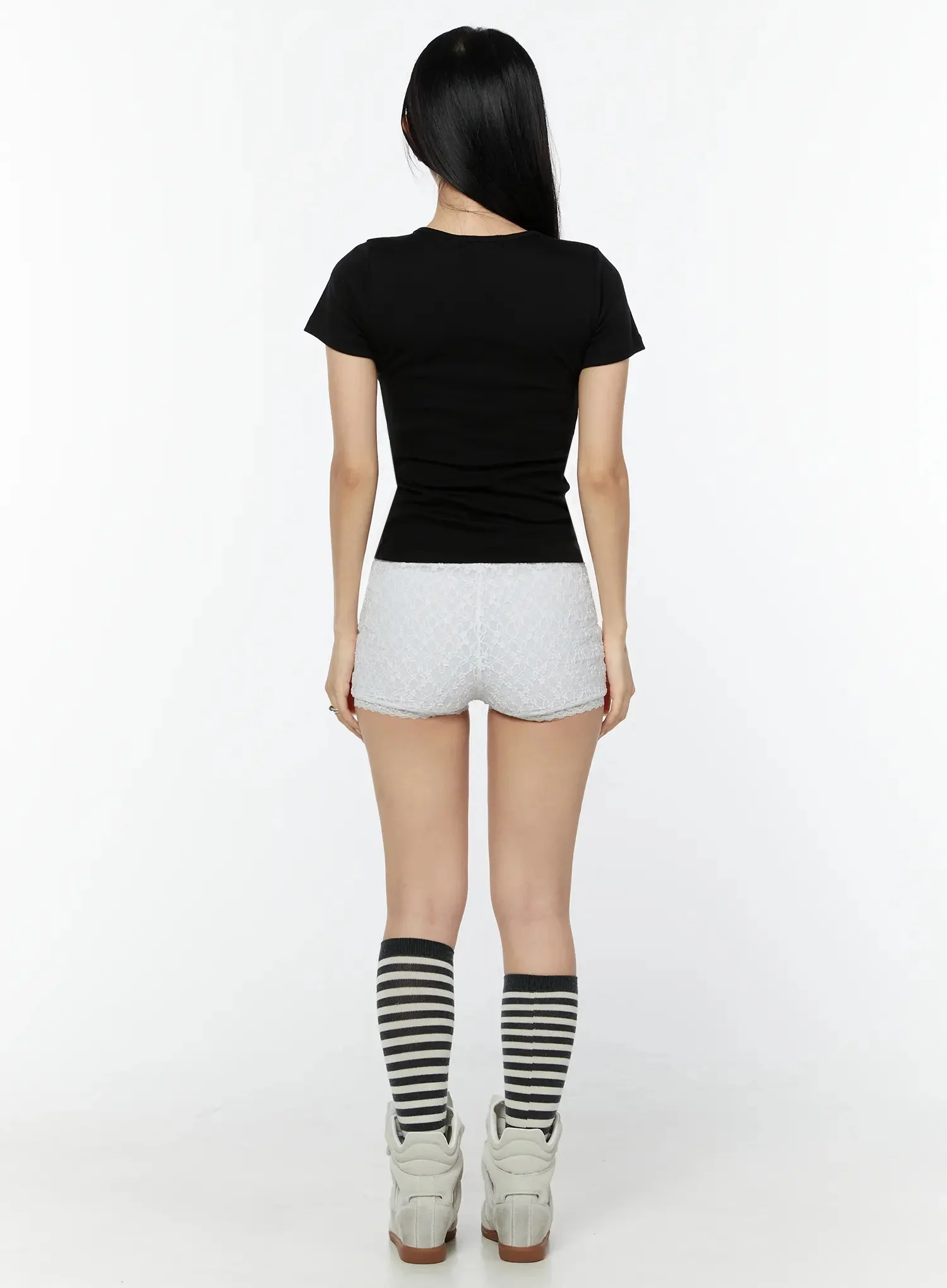 Lace Layered Micro Shorts IU524 - Image 8