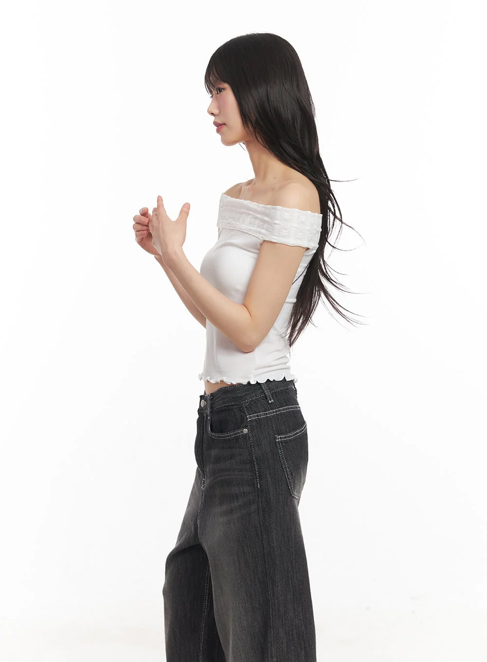 Lace Off-Shoulder Top CA523 - Image 3