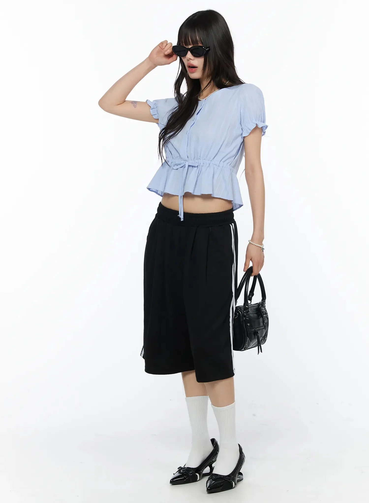 Lace Puff Sleeve Blouse IY525 - Image 13