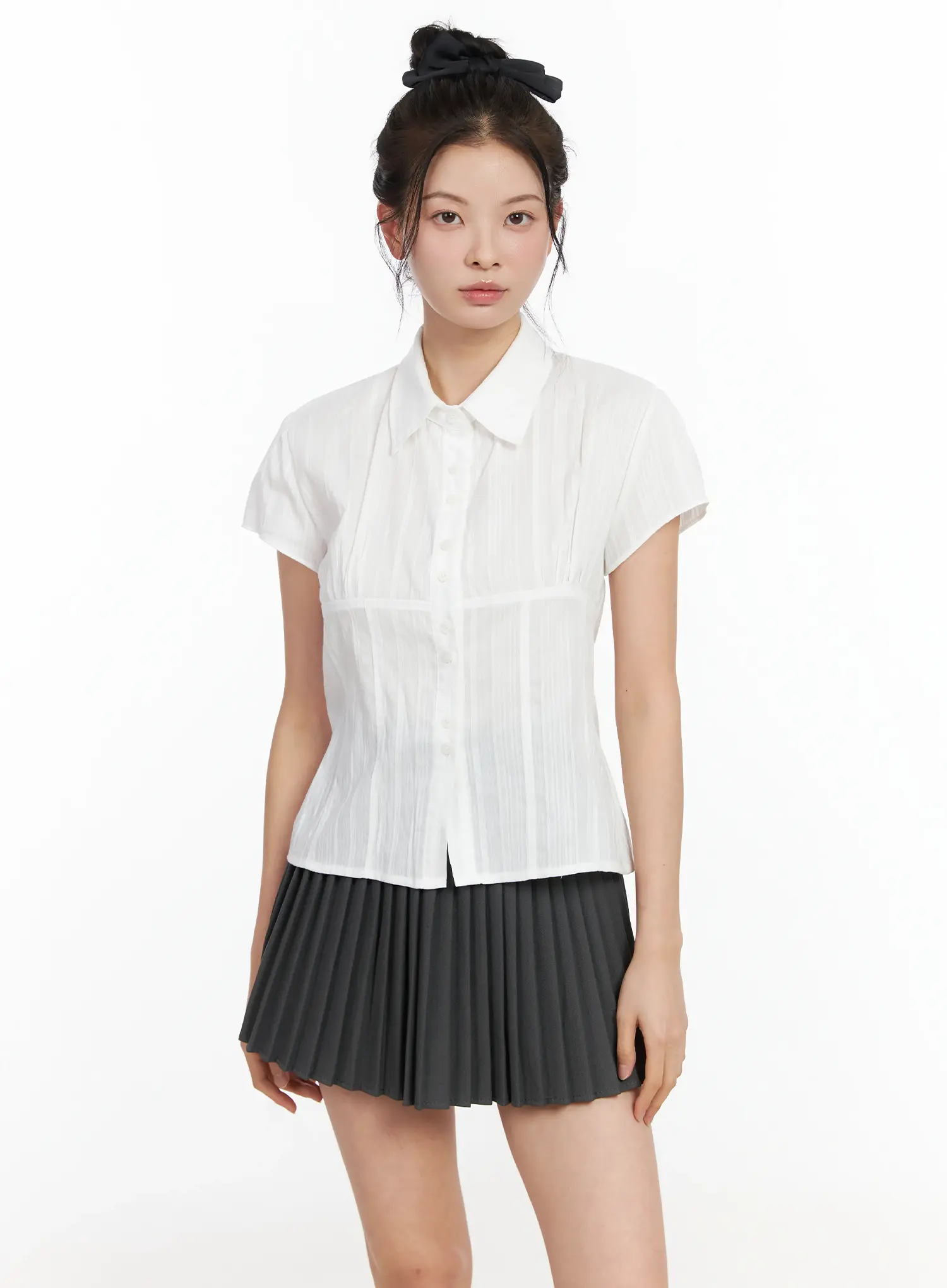 Lace Short Sleeve Blouse IM524 - Image 12