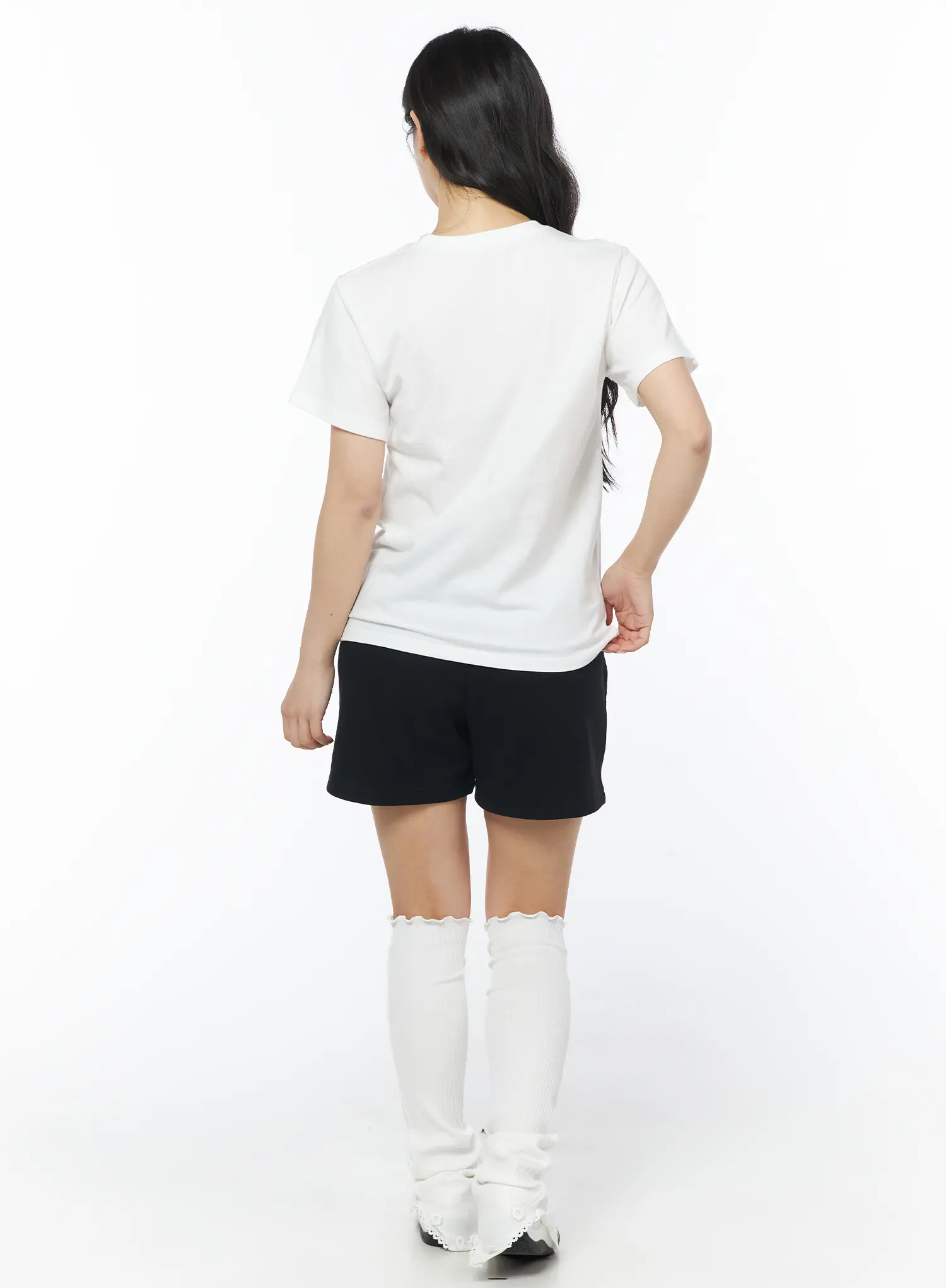 Lace Side Stripe Athletic Shorts CD805 - Image 7
