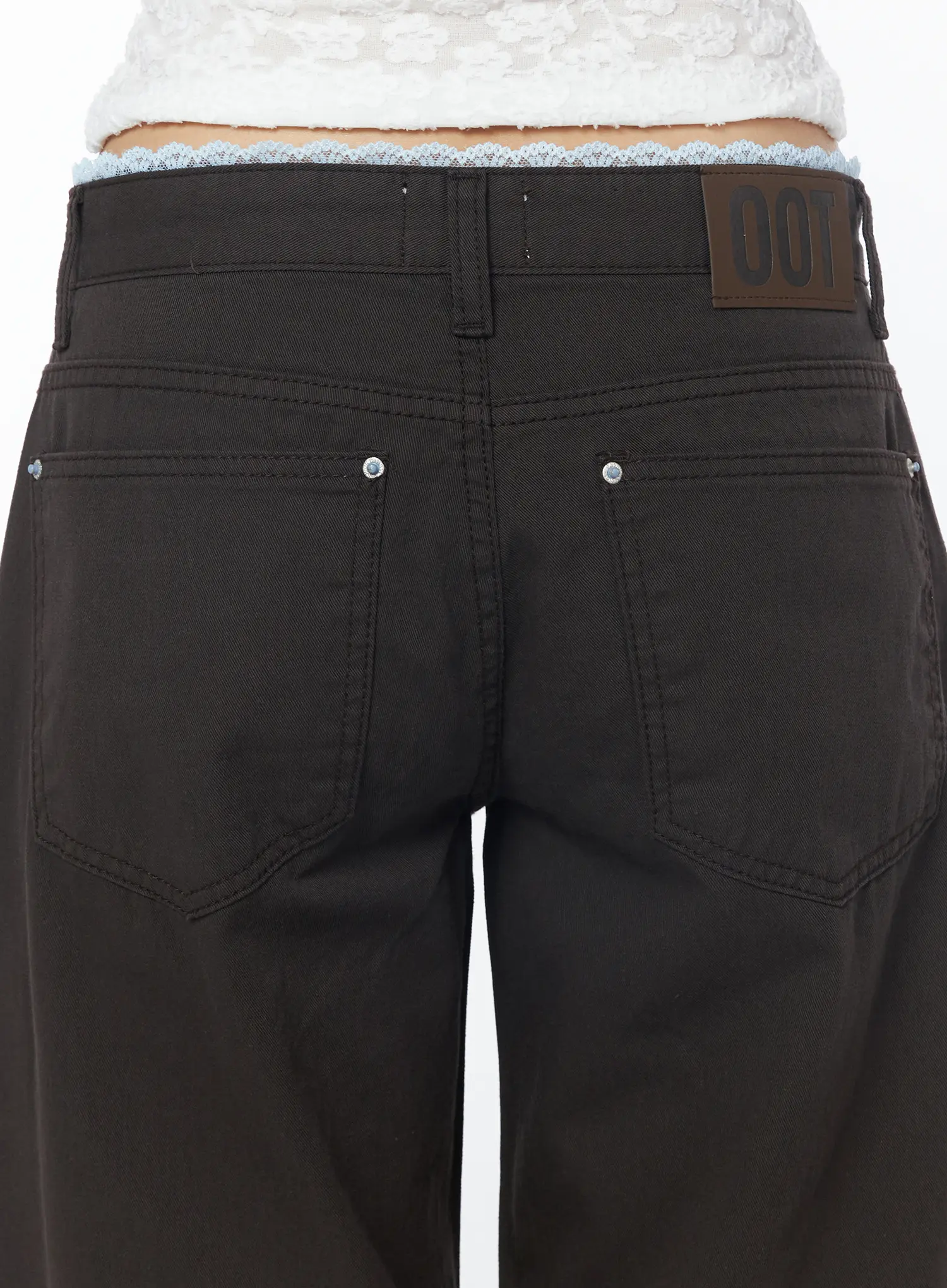 Lace Trim Cotton Pants CY528 - Image 6