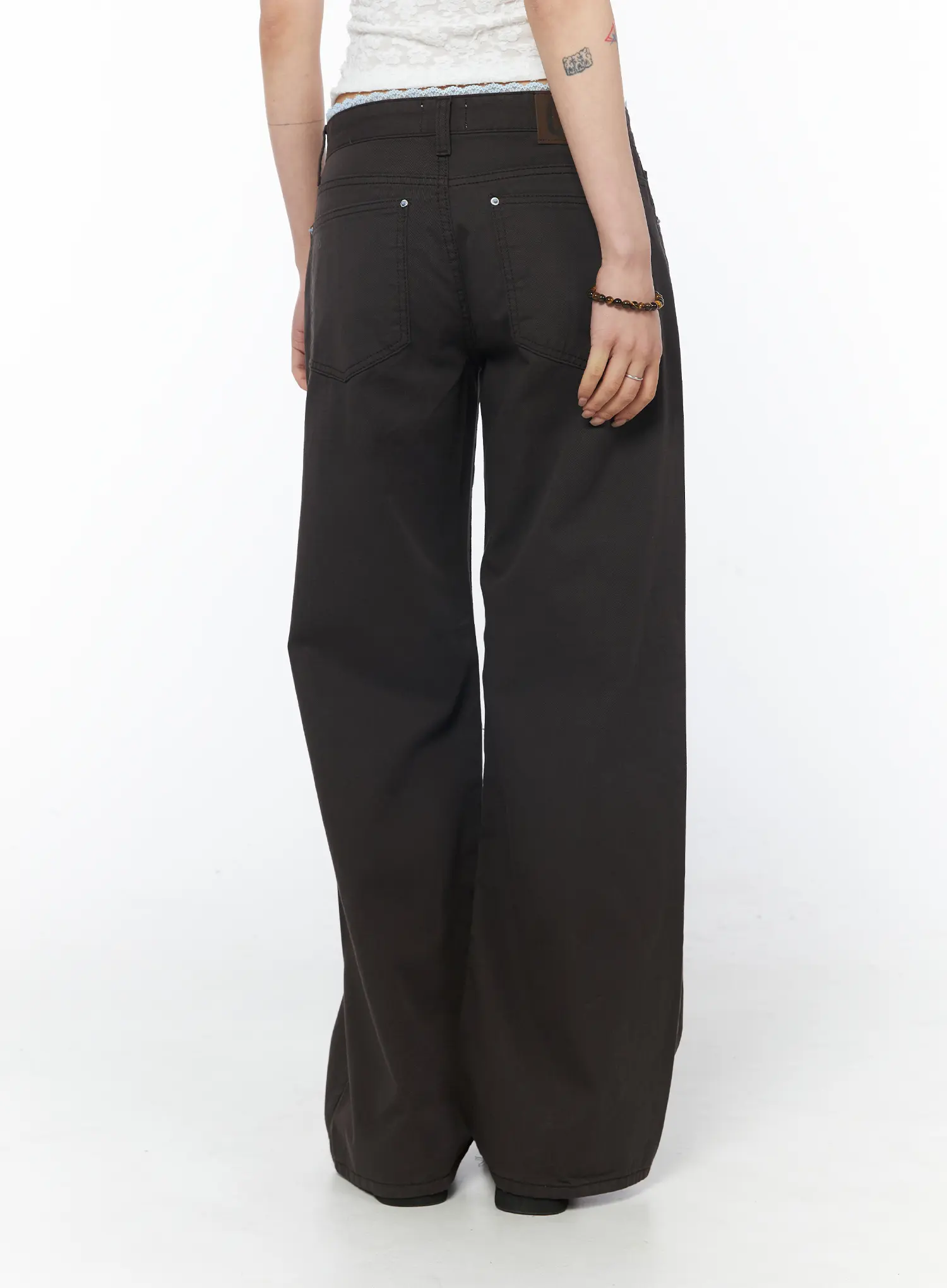Lace Trim Cotton Pants CY528 - Image 7
