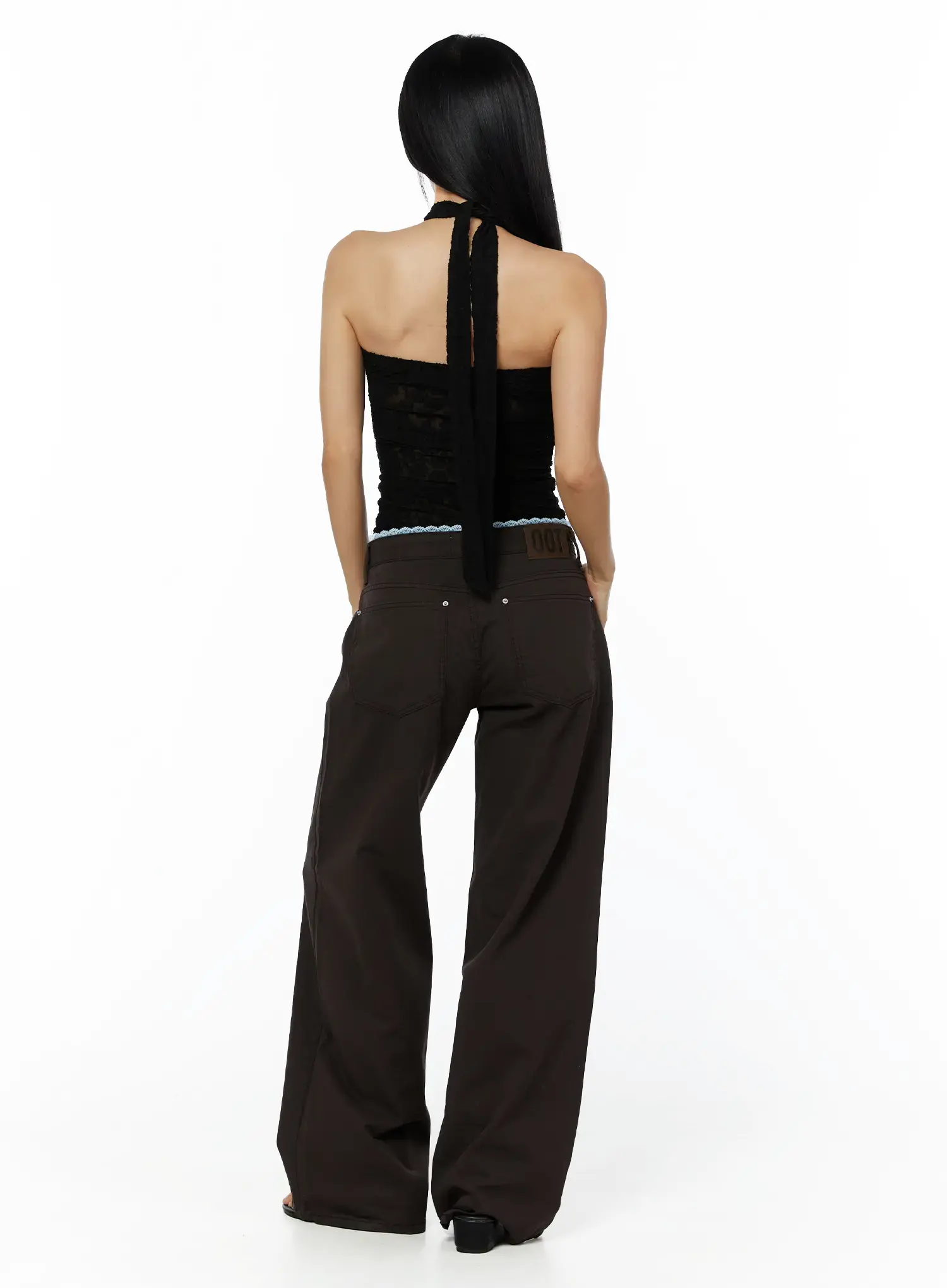 Lace Trim Cotton Pants CY528 - Image 8